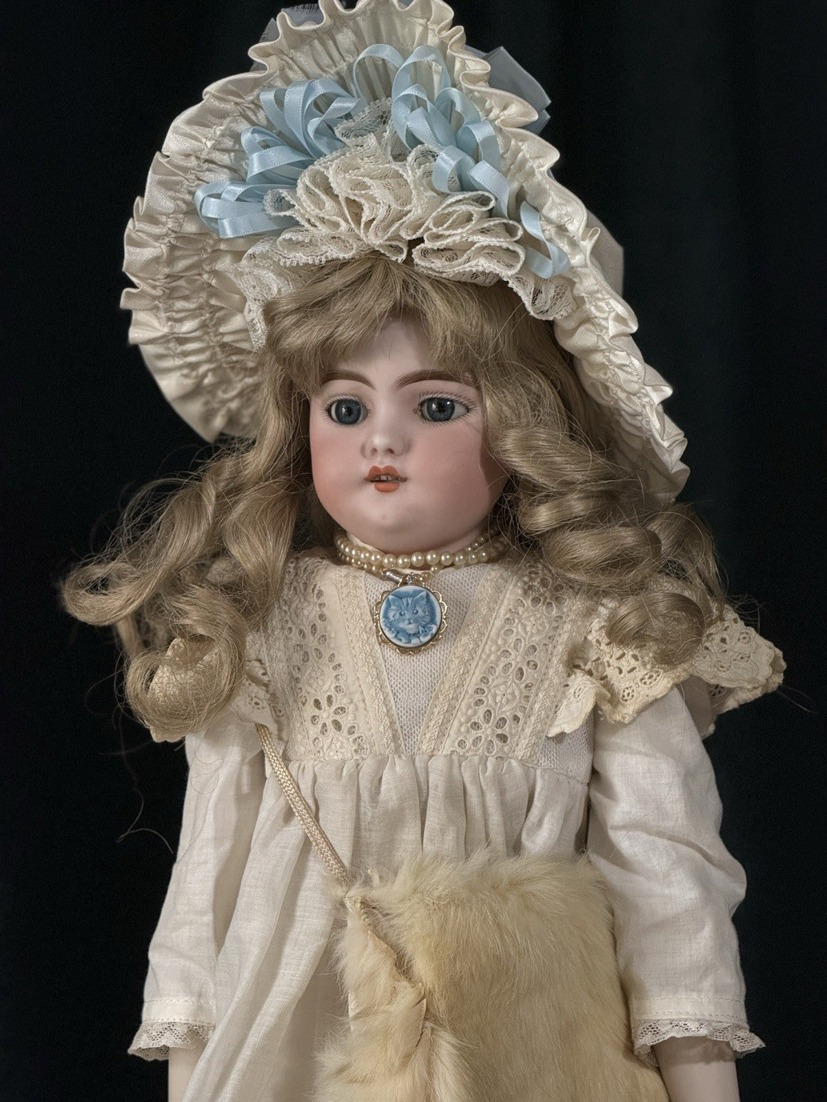 Antique German Simon Halbig Mold Dep 1040 Dep 8 Bisque Head 21” Doll