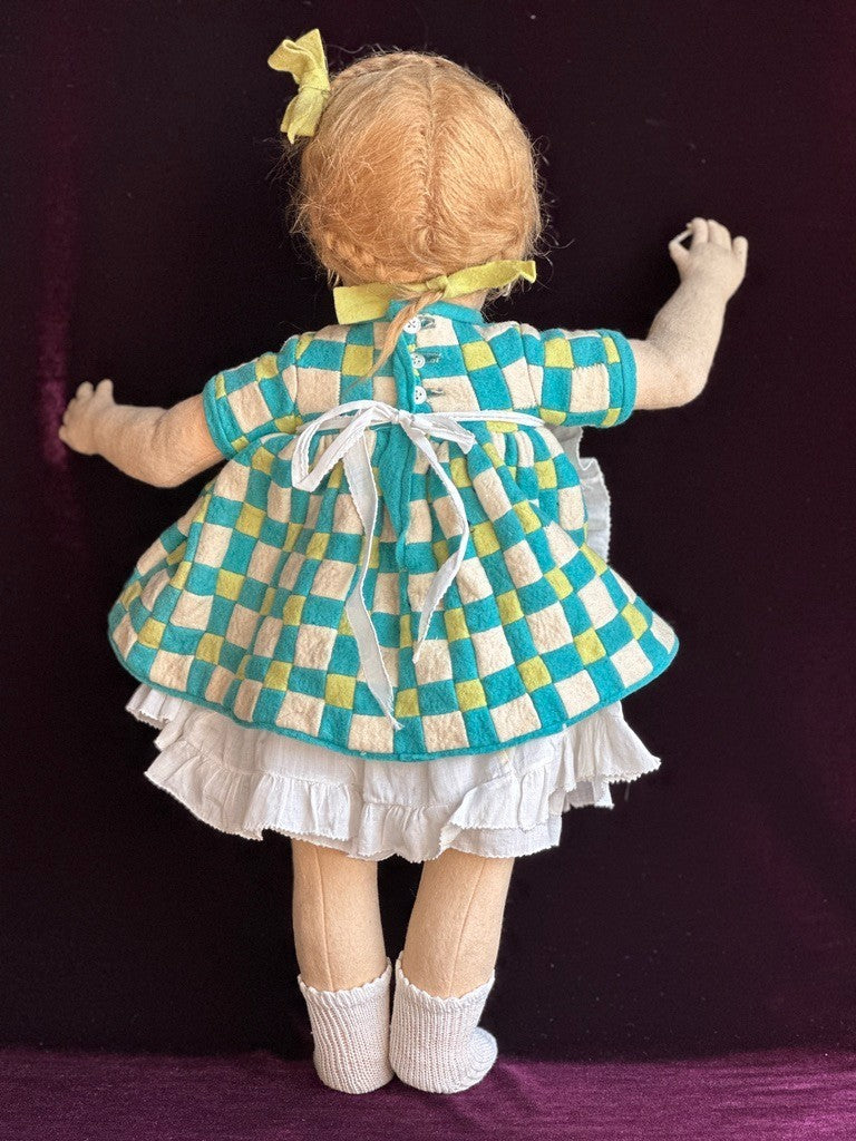 Vintage Italian 18" Lenci Grugnetto 1500/B Series Felt Grumpy Doll
