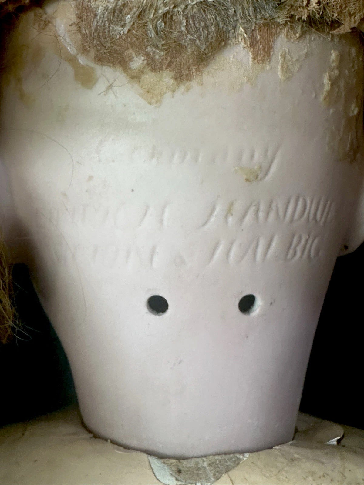 Antique German Handwerck Simon Halbig 28” Doll Bisque Head Composition Body