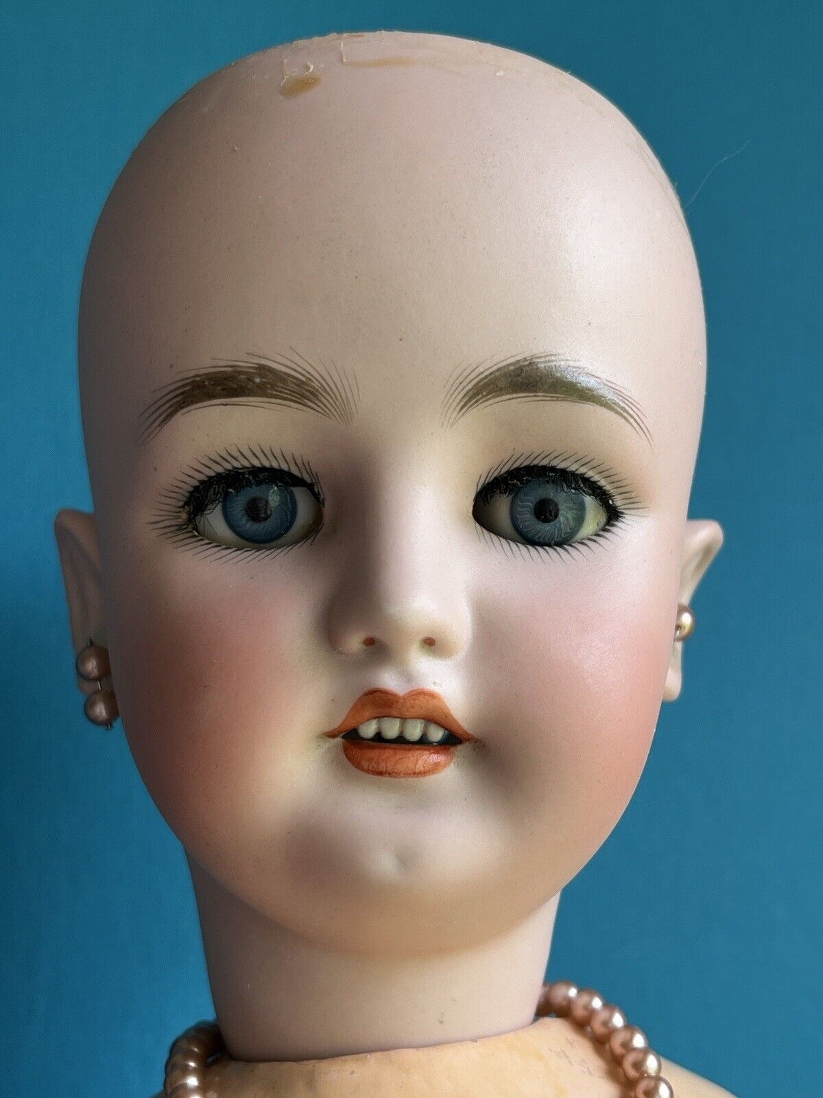 Antique German 26” Bergmann Simon Halbig Bisque Head Lady Doll