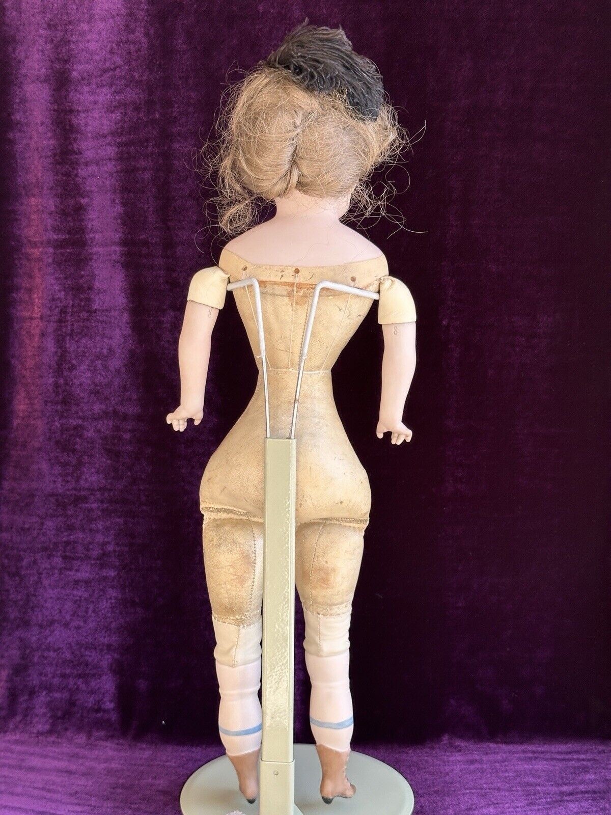 Rare Large Antique German 22” CF Kling 167 Solid Domed Bisque Head Doll