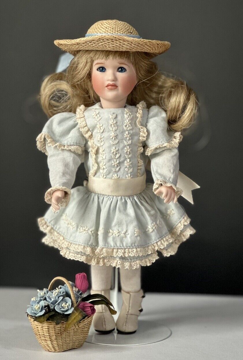 LE 175 Wendy Lawton “Secret Garden” Wooden Jointed & Porcelain 9” Doll Tag