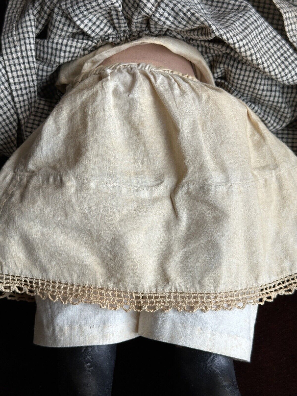 Vintage 18” Cloth Artist Reproduction of Antique Izannah Walker Victoria Doll