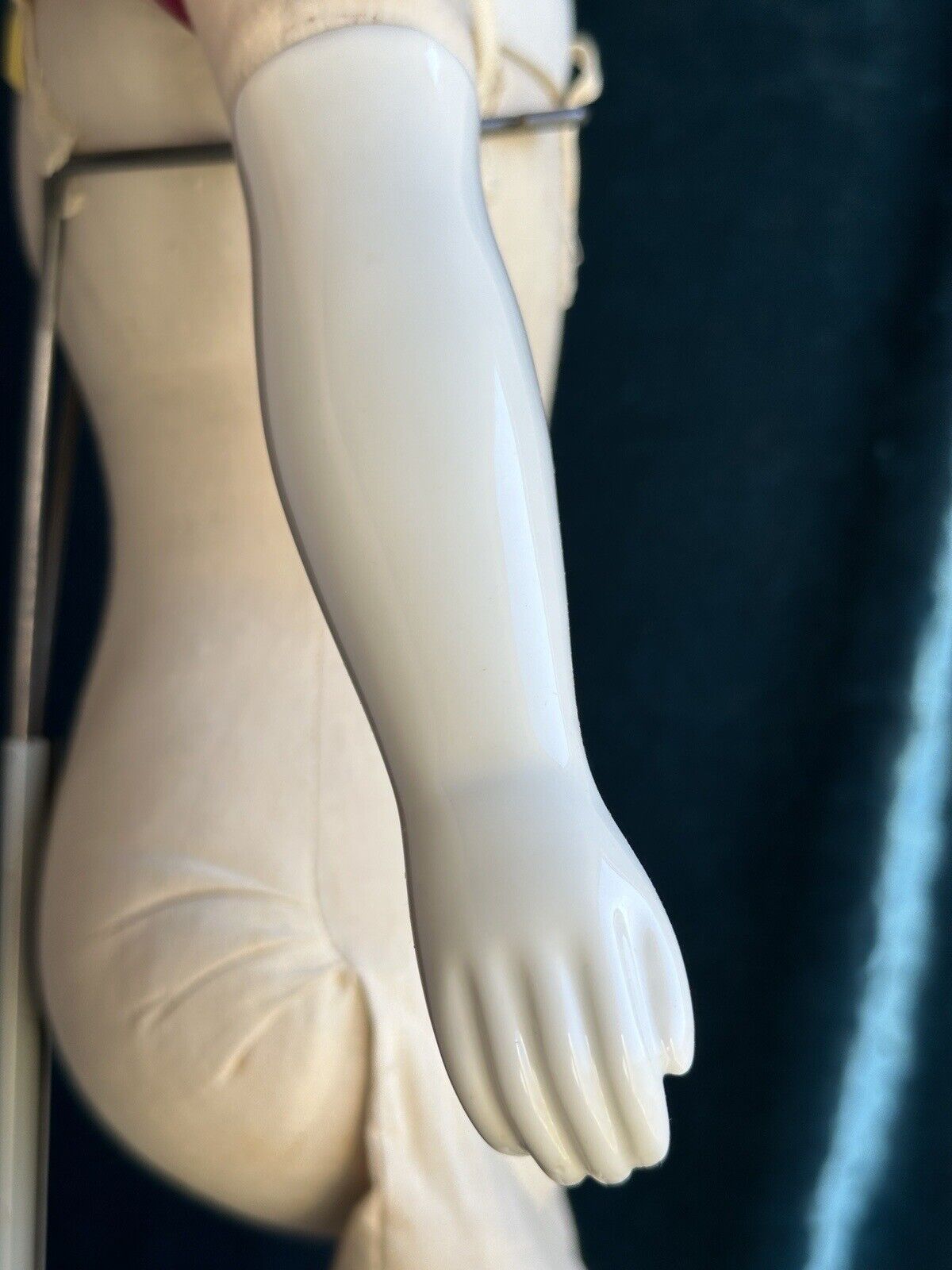 Large 31” Antique German Flat Top Highbrow China Shoulder Head Fashion Doll