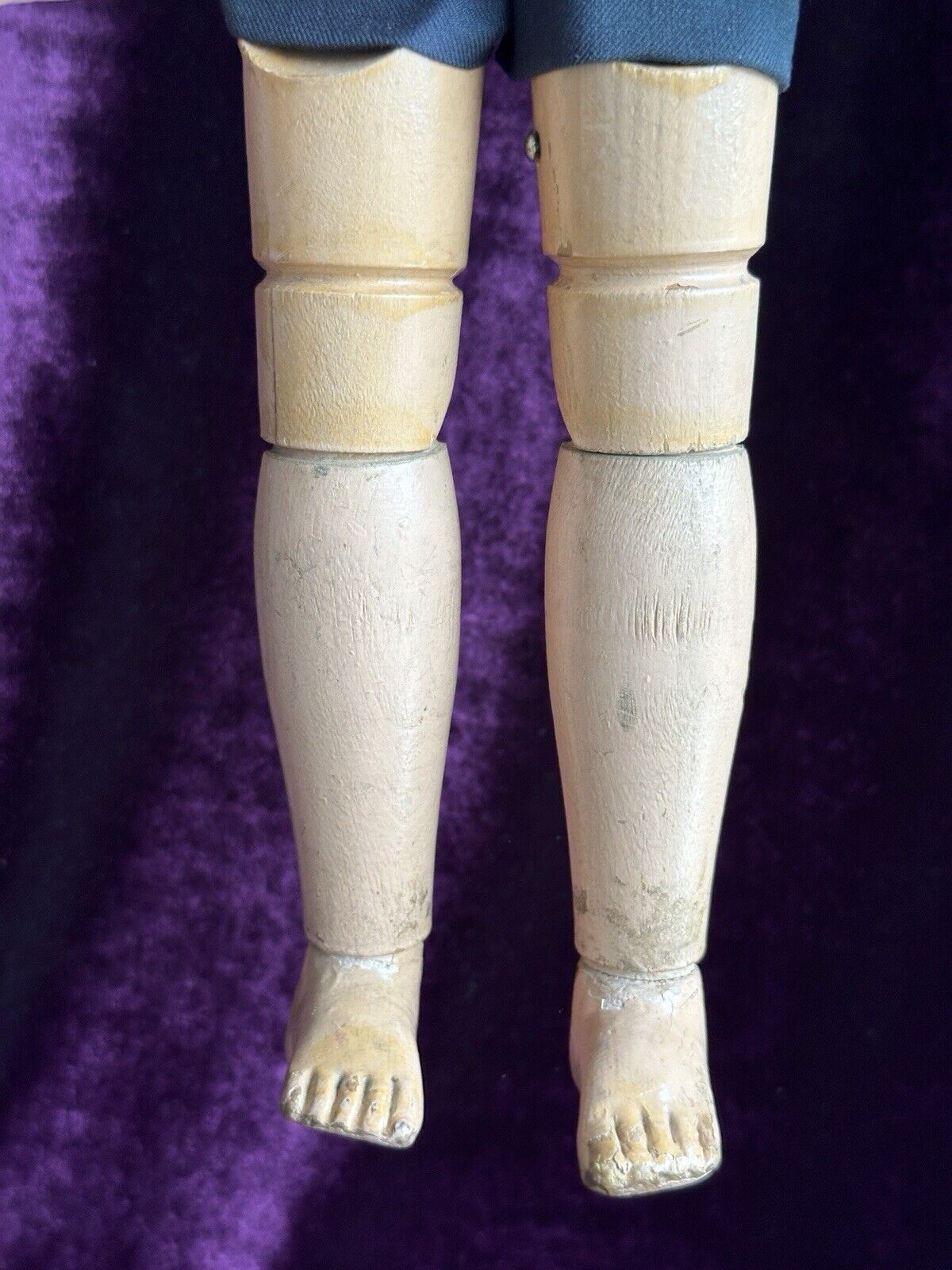 Antique American 19” Schoenhut 308 (?) Wood Carved Boy Doll