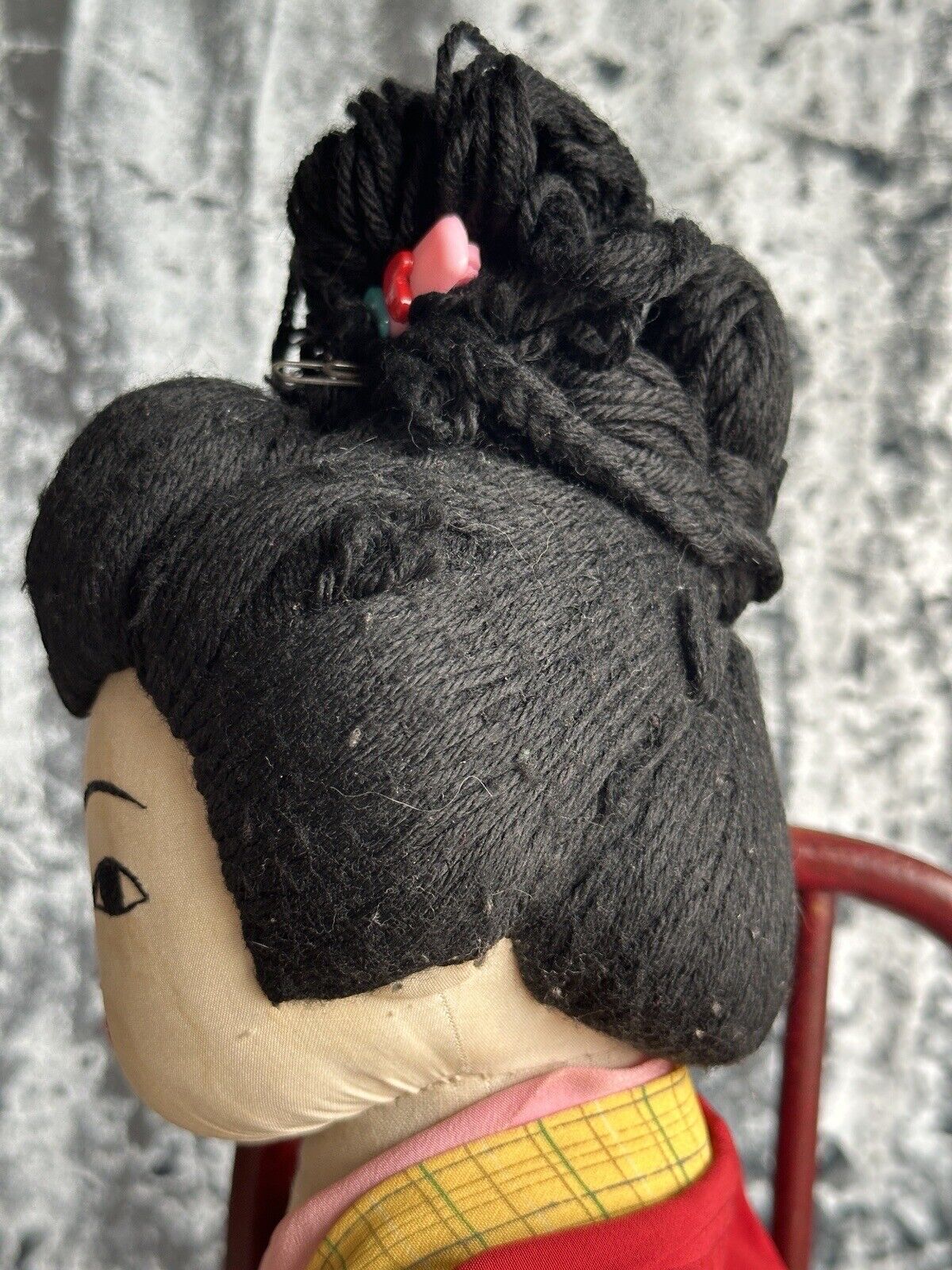 Vintage 18” Japanese Willy Seiler Artist Cloth Oriental Doll
