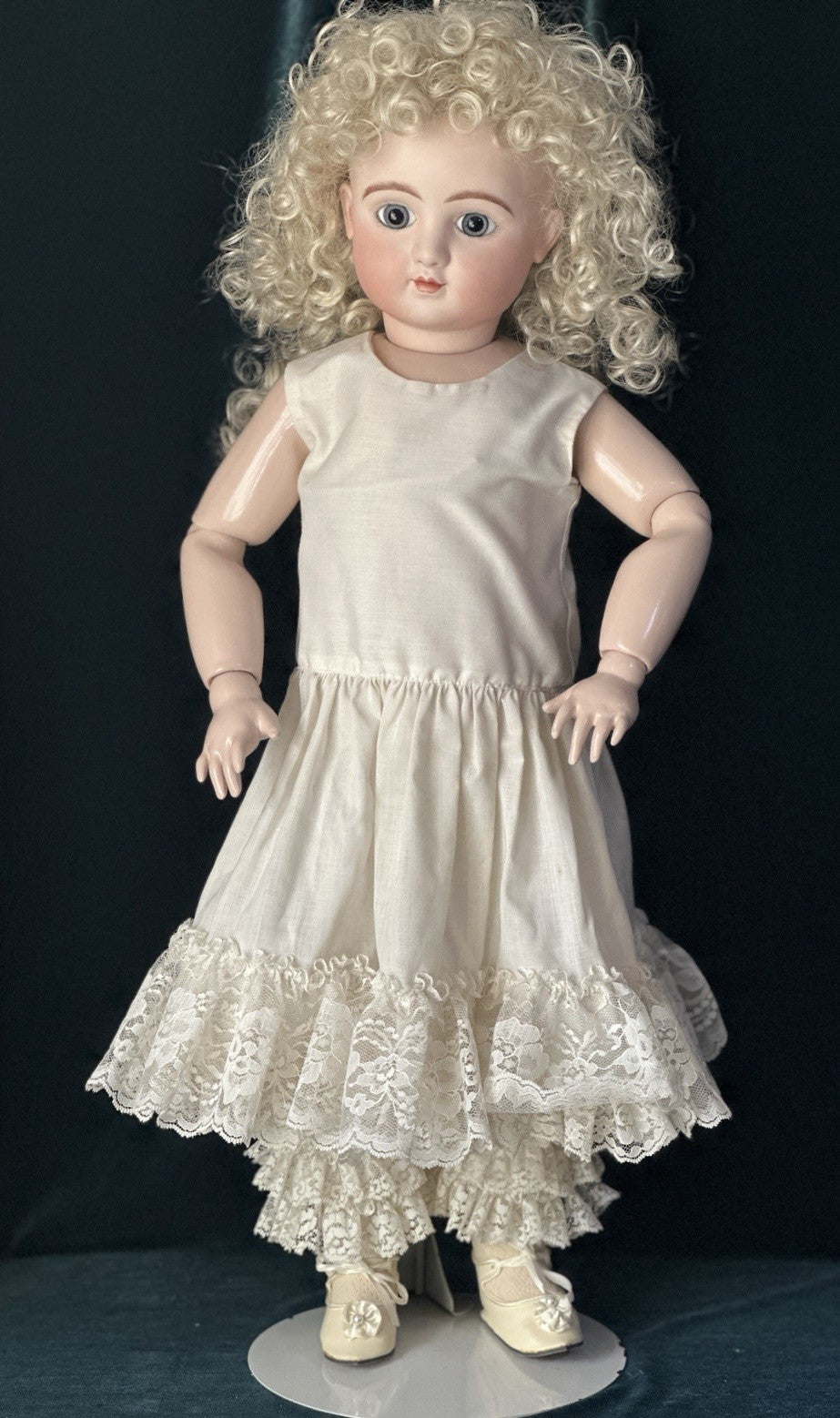 Vintage Artist Reproduction of Antique French Steiner C. 26” Doll Porcelain Head
