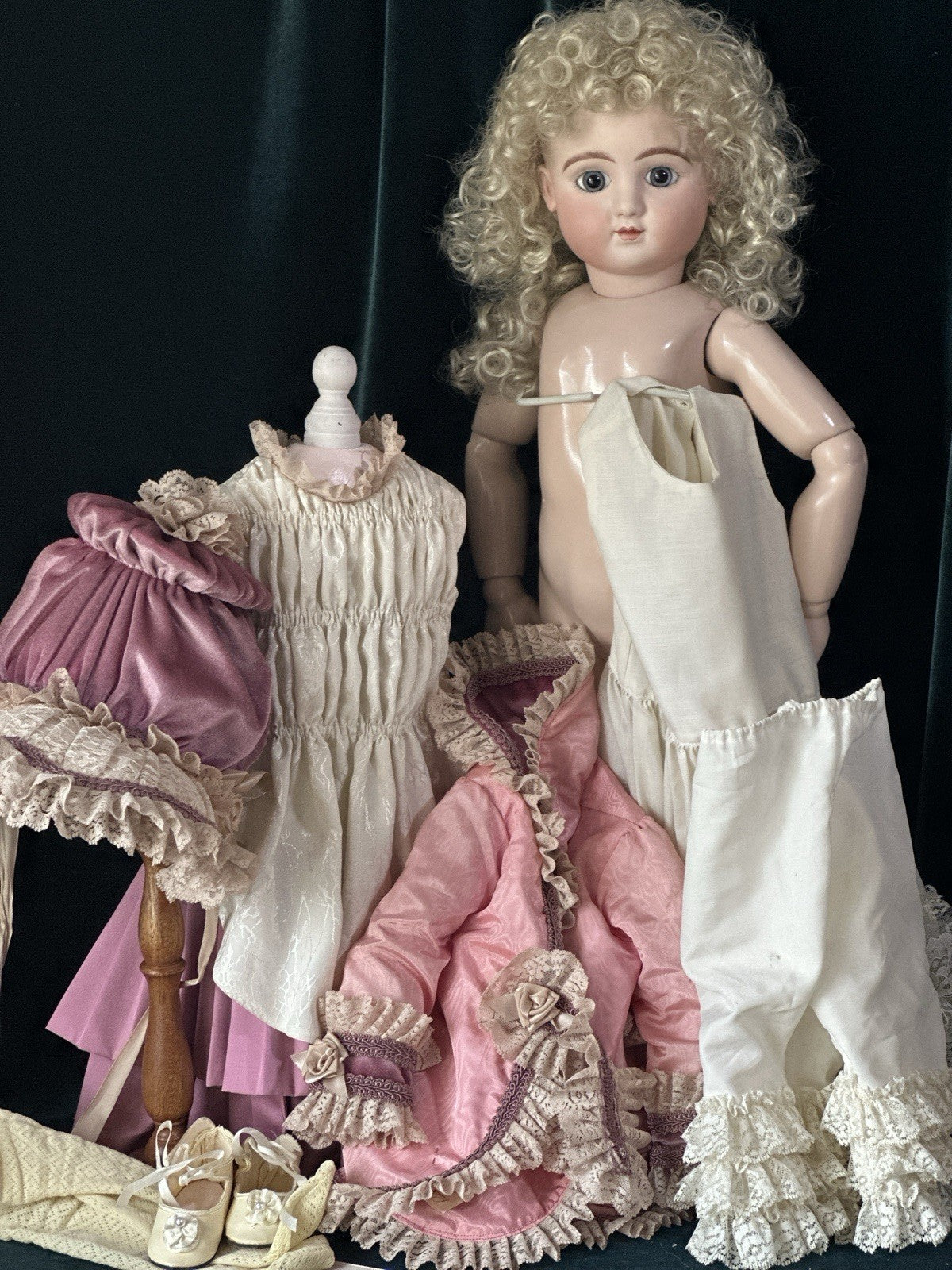 Vintage Artist Reproduction of Antique French Steiner C. 26” Doll Porcelain Head