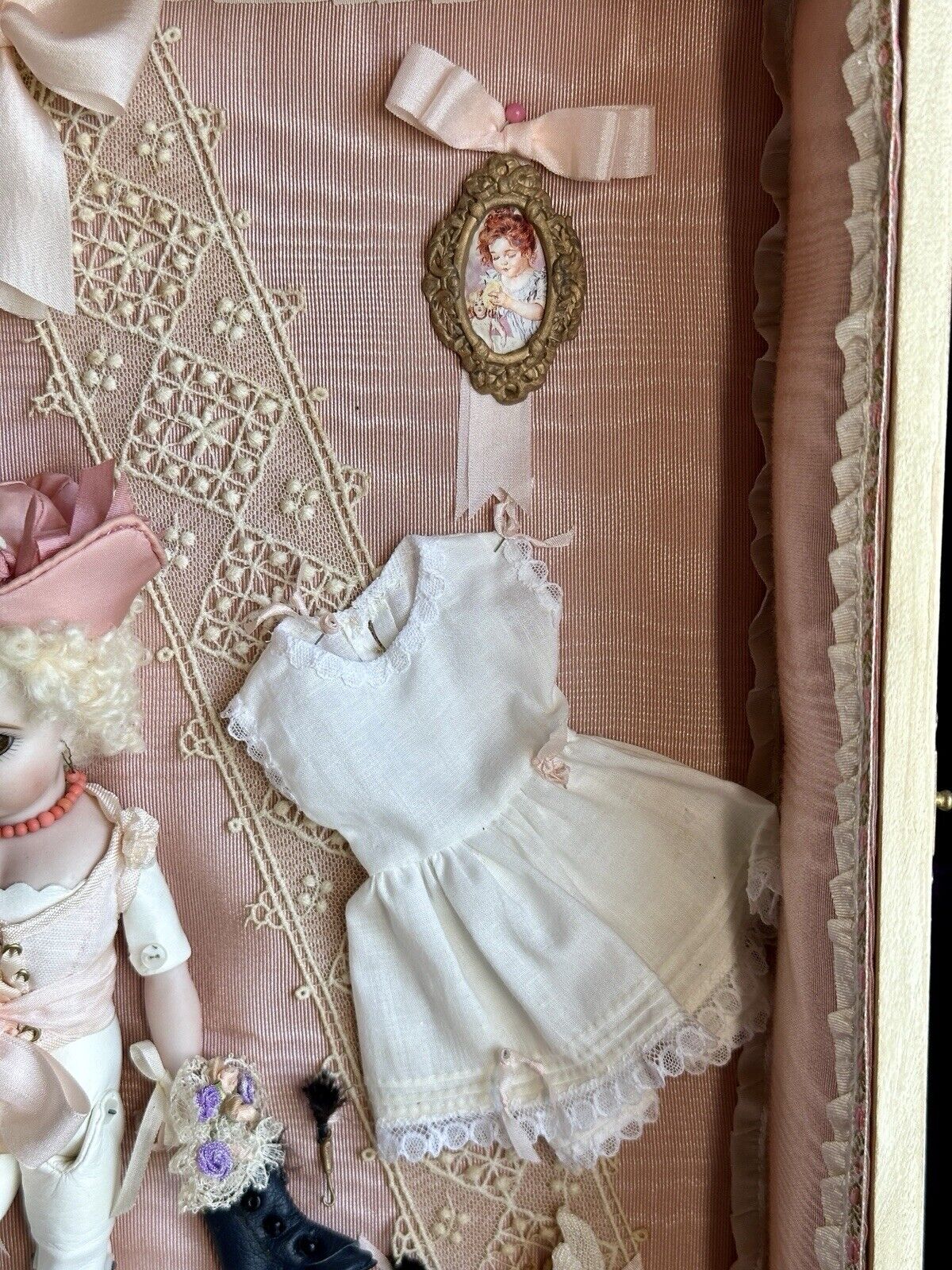 Artist Porcelain Reproduction of French François Gaultier Doll Presentation Box