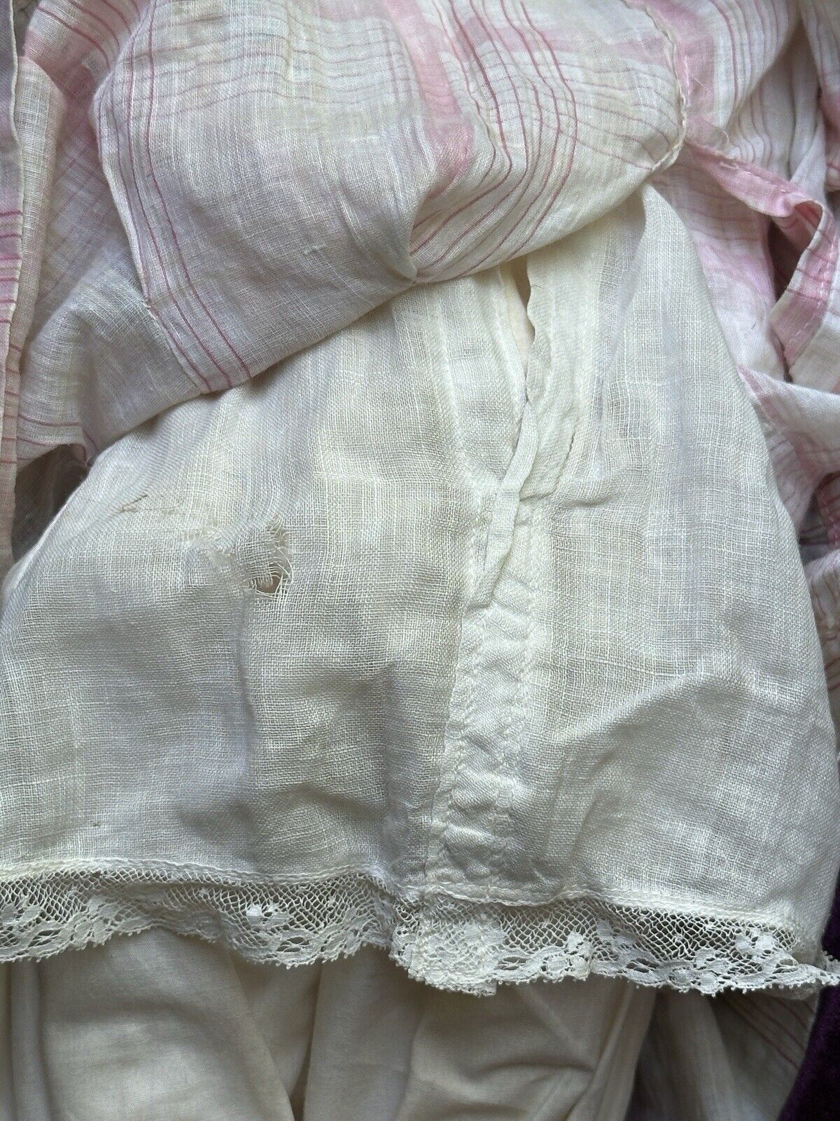 Collectible OOAK (?) Signed by Artist Linda Murray Shellcloth Cloth Girl Doll