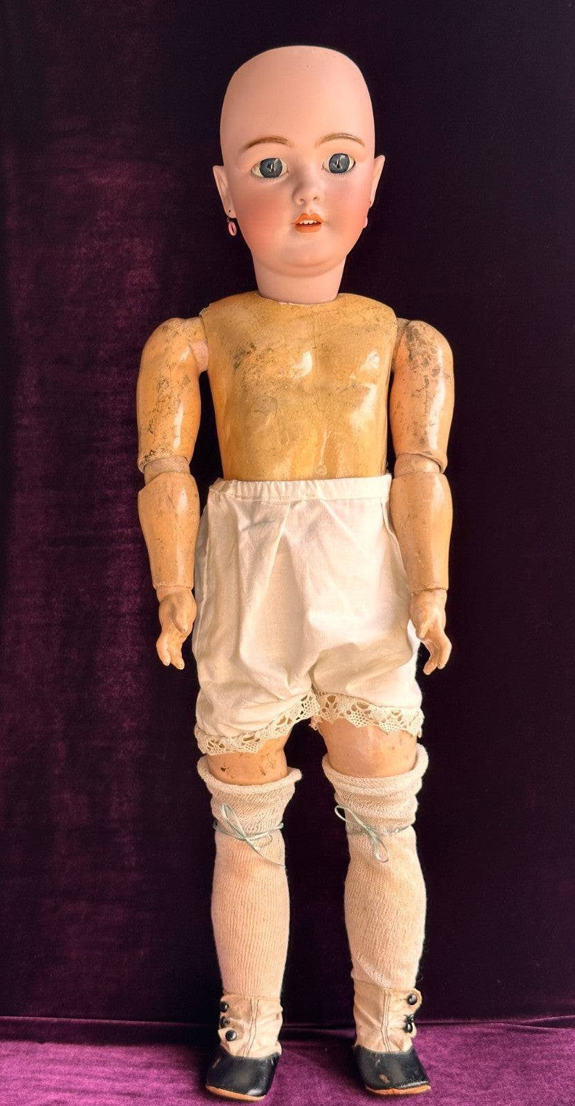Rare Large Antique German 30" Simon Halbig 1269 Dep Bisque Head Doll