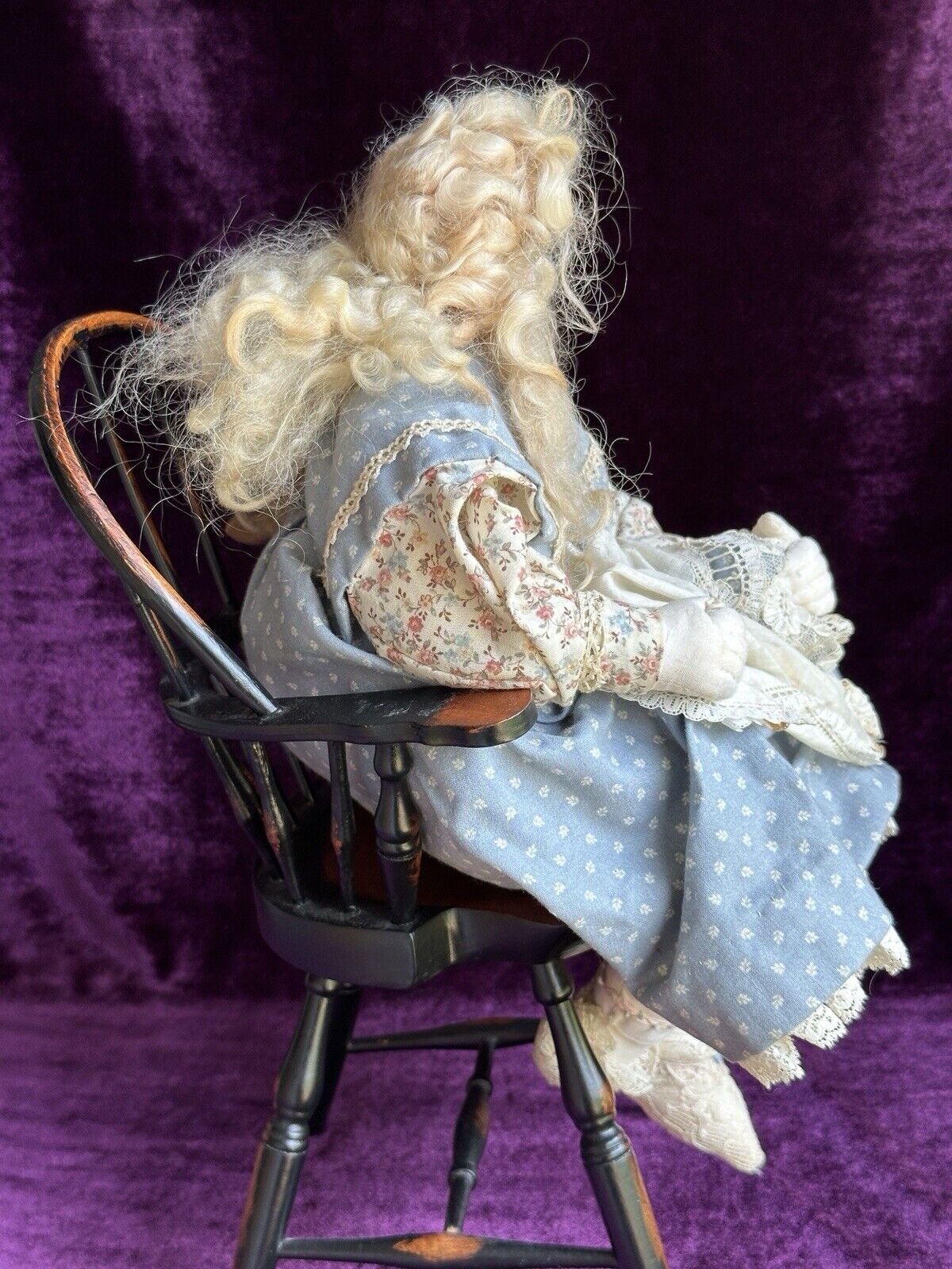 Collectible Handmade Decorated Artist Cloth Painted Embroidered Rag Doll