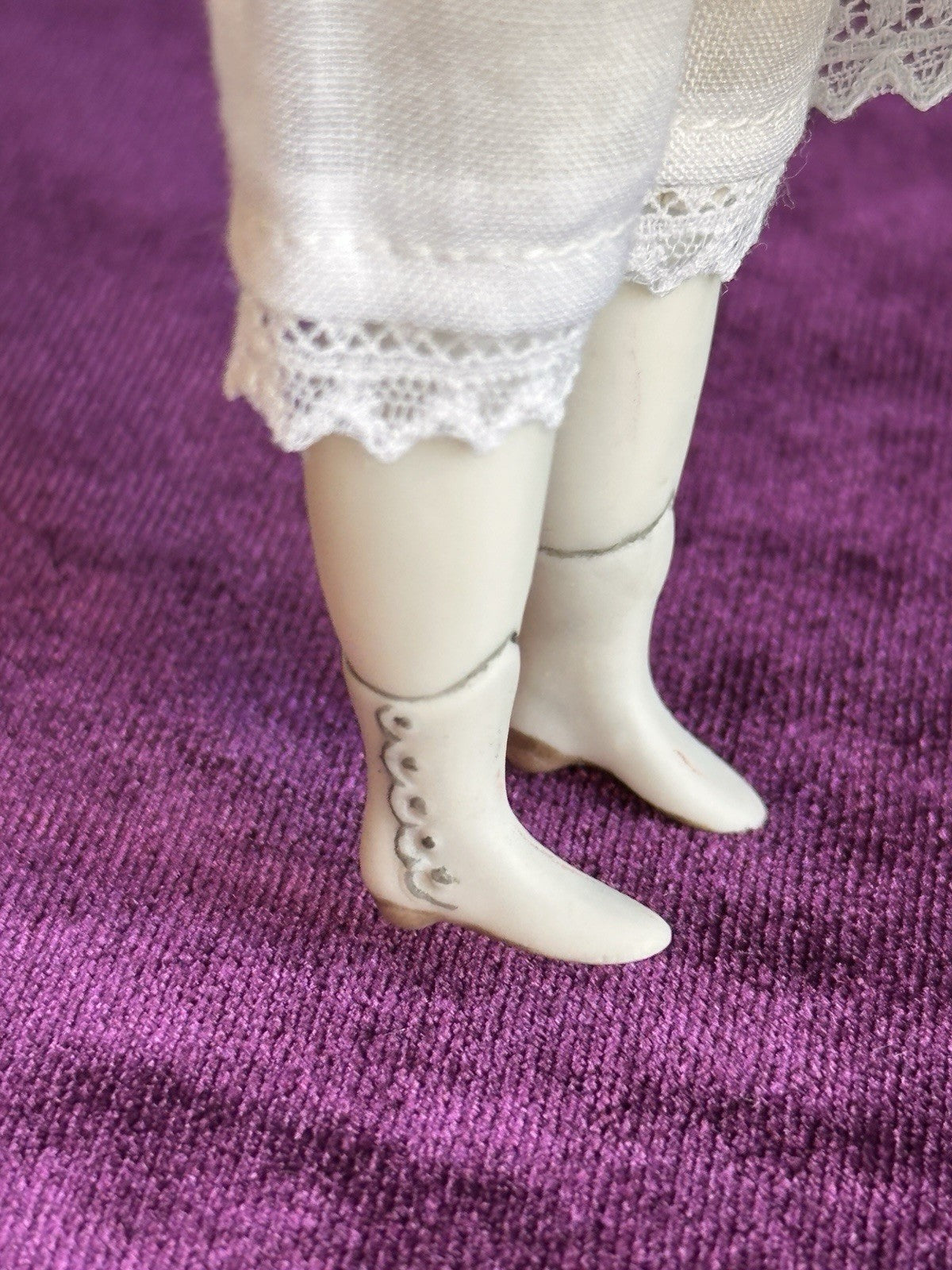 Porcelain Miniature Cathy Hansen Repro of Antique French Huret Dollhouse Doll