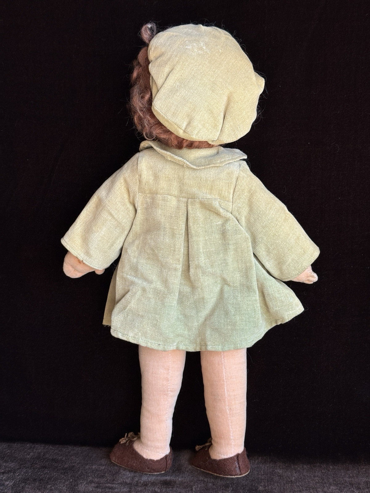Vintage British 14” Chad Valley Prince Edward (?) Cloth Felt Character Doll