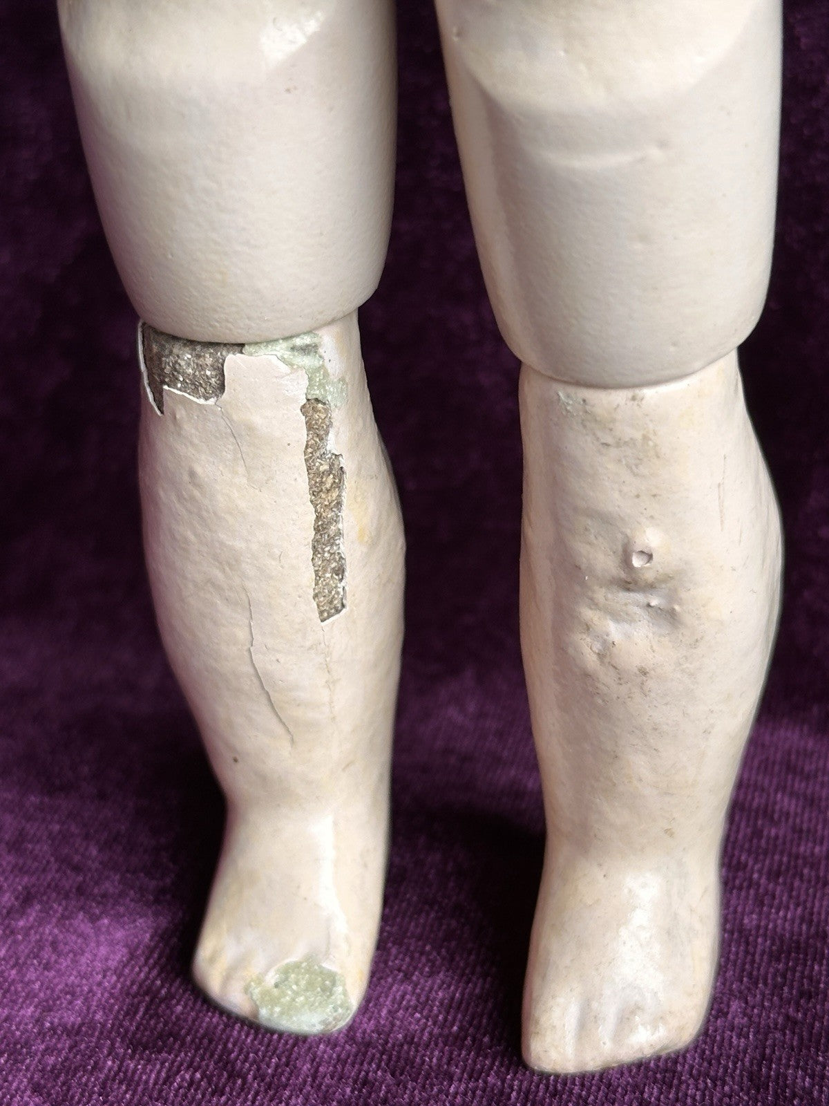 Antique French 10” Bleuette SFBJ France Bisque Head Doll with Extras