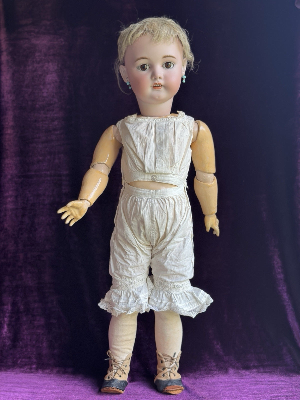 Large Antique German 28” Simon Halbig 1079 Dep Bisque Head Doll