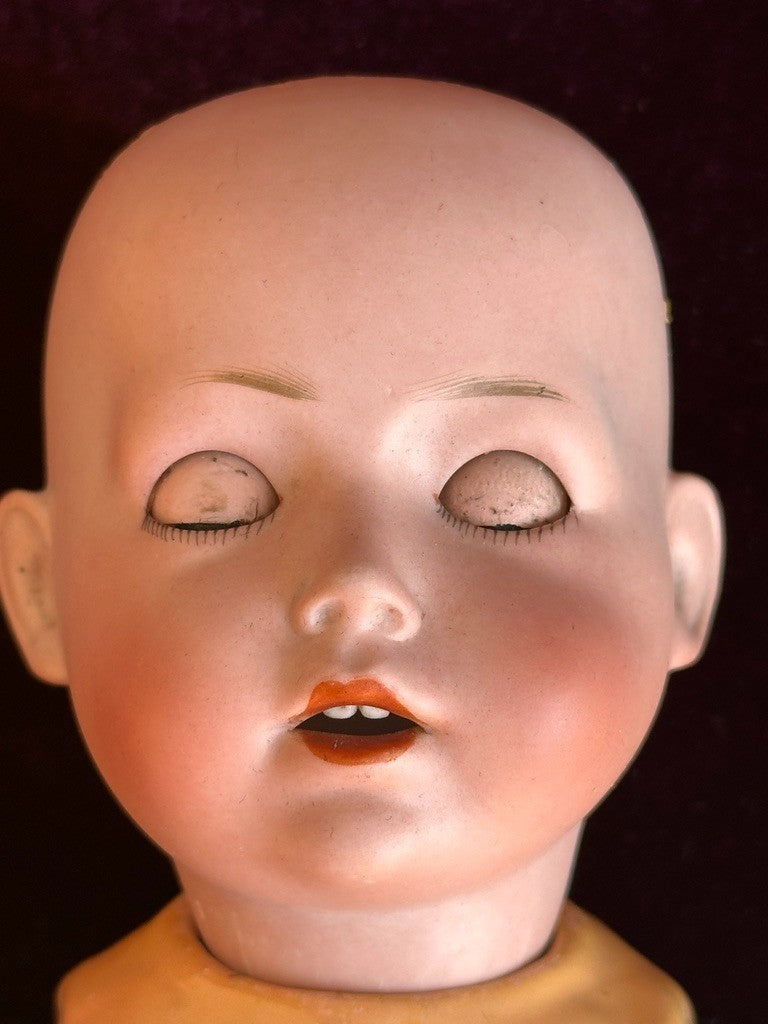 Antique German 14" Schoenau & Hoffmeister Bisque Head Toddler Character Doll