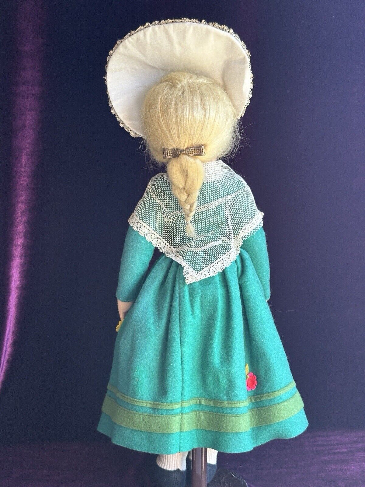 Vintage Italian Lenci 19” Felt Doll in Regional Torino Costume with Tags