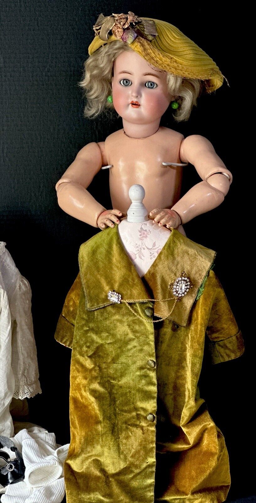 Antique German Simon & Halbig Kammer & Reinhardt Bisque Head 29” Doll