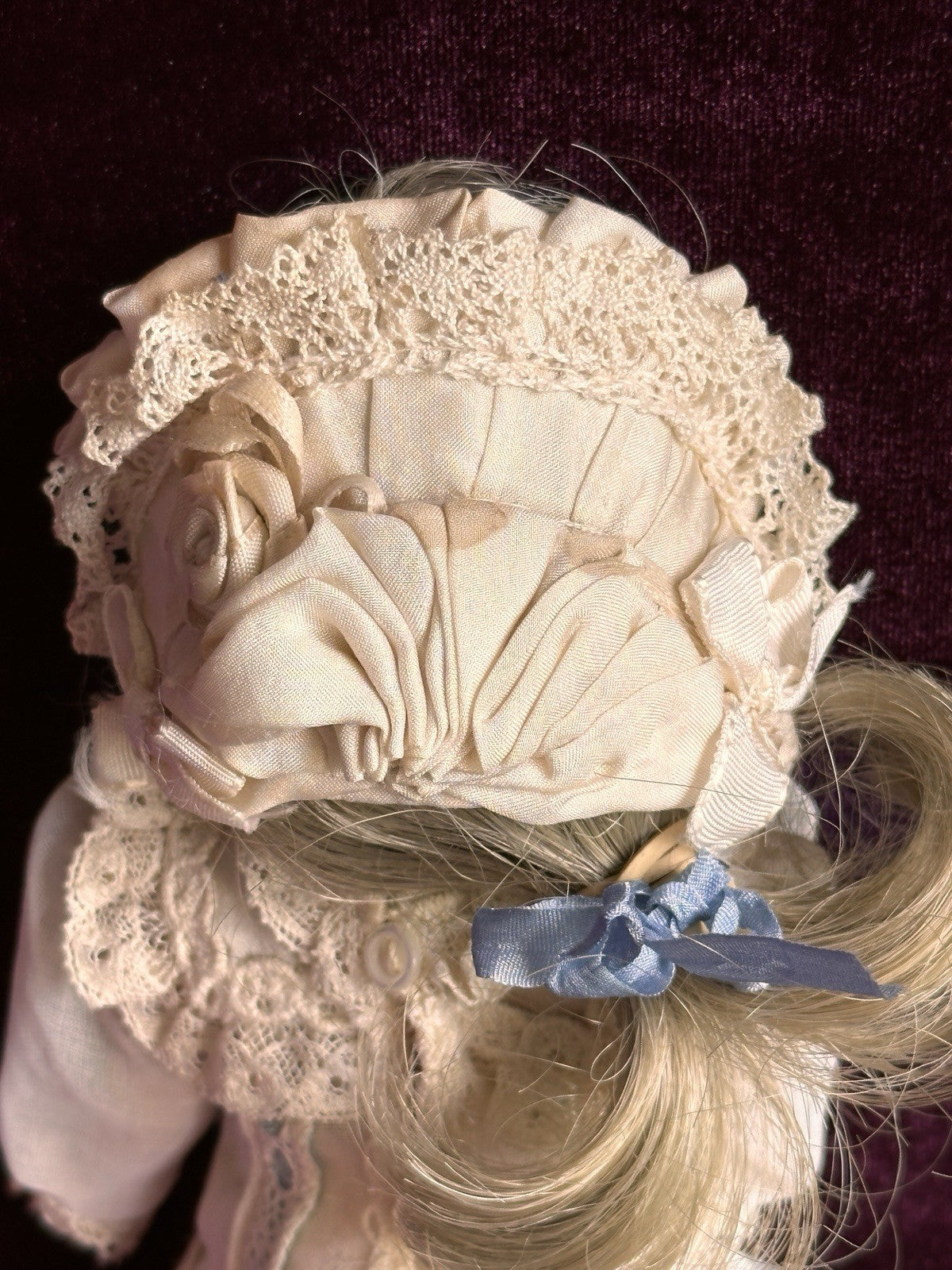 Porcelain Compo Petite 8” Reproduction of Antique French Jumeau Doll