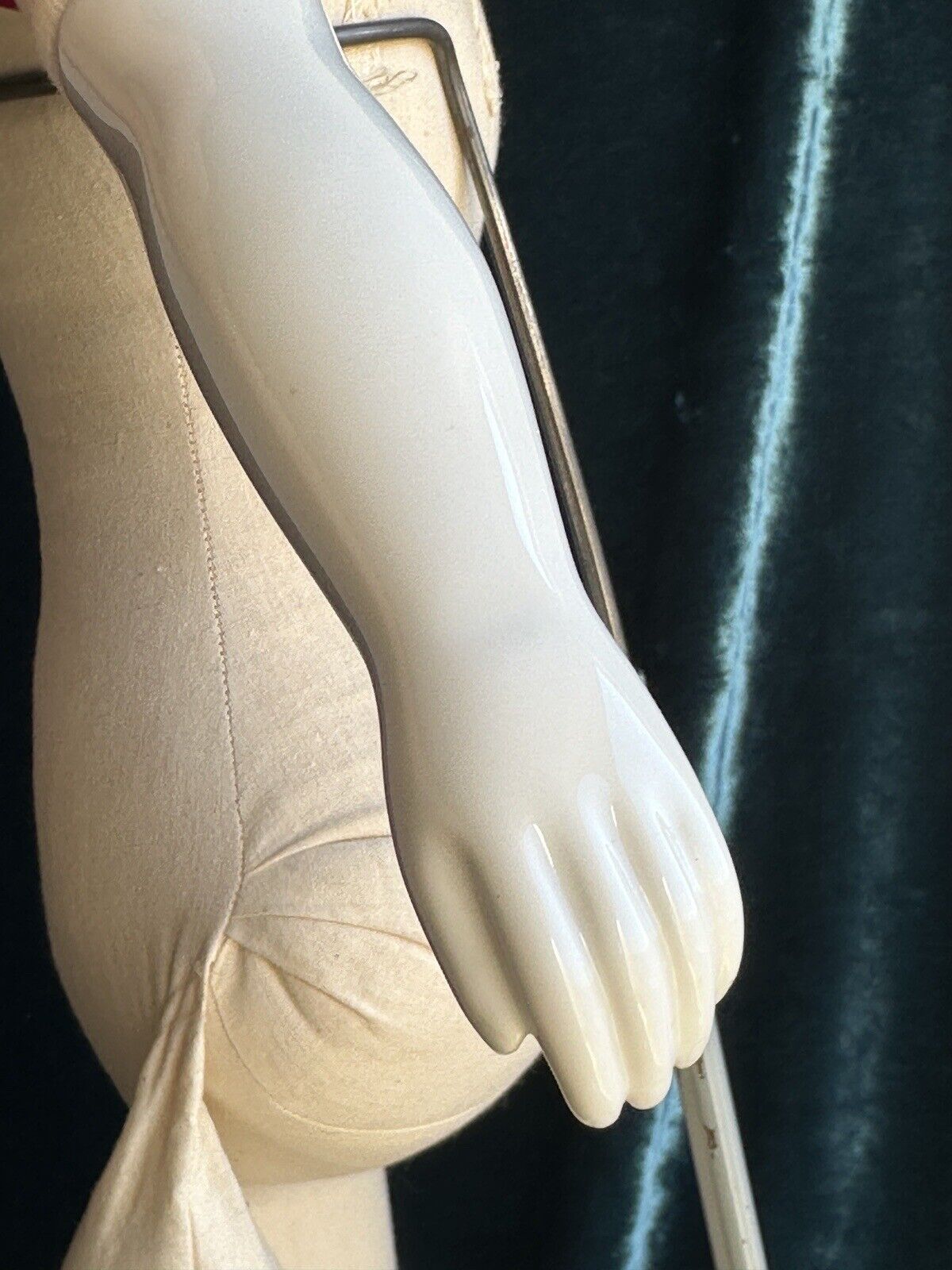 Large 31” Antique German Flat Top Highbrow China Shoulder Head Fashion Doll