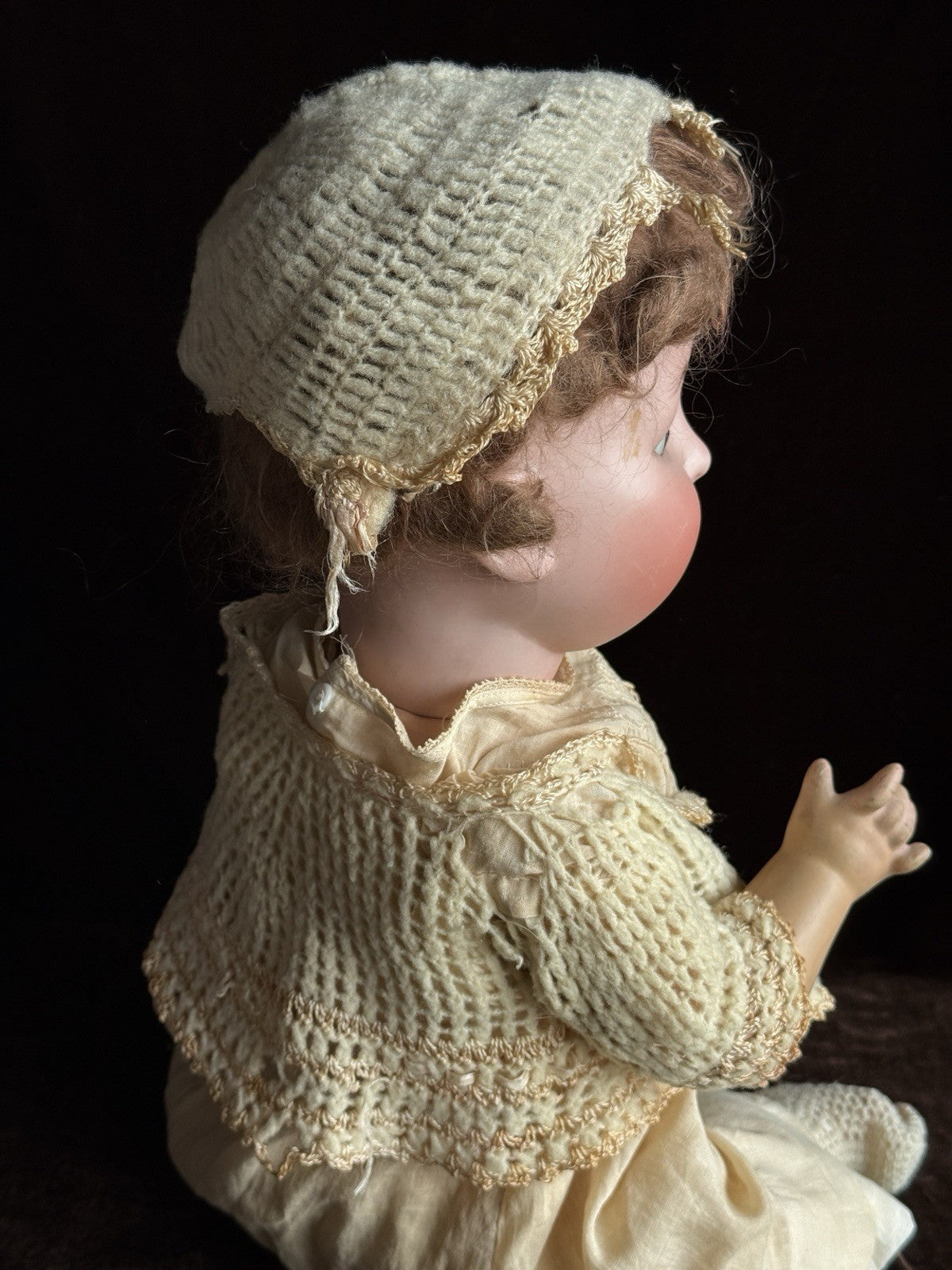 Antique German 21” ABG Alt Beck & Gottschalk 1361 Bisque Head Baby Doll