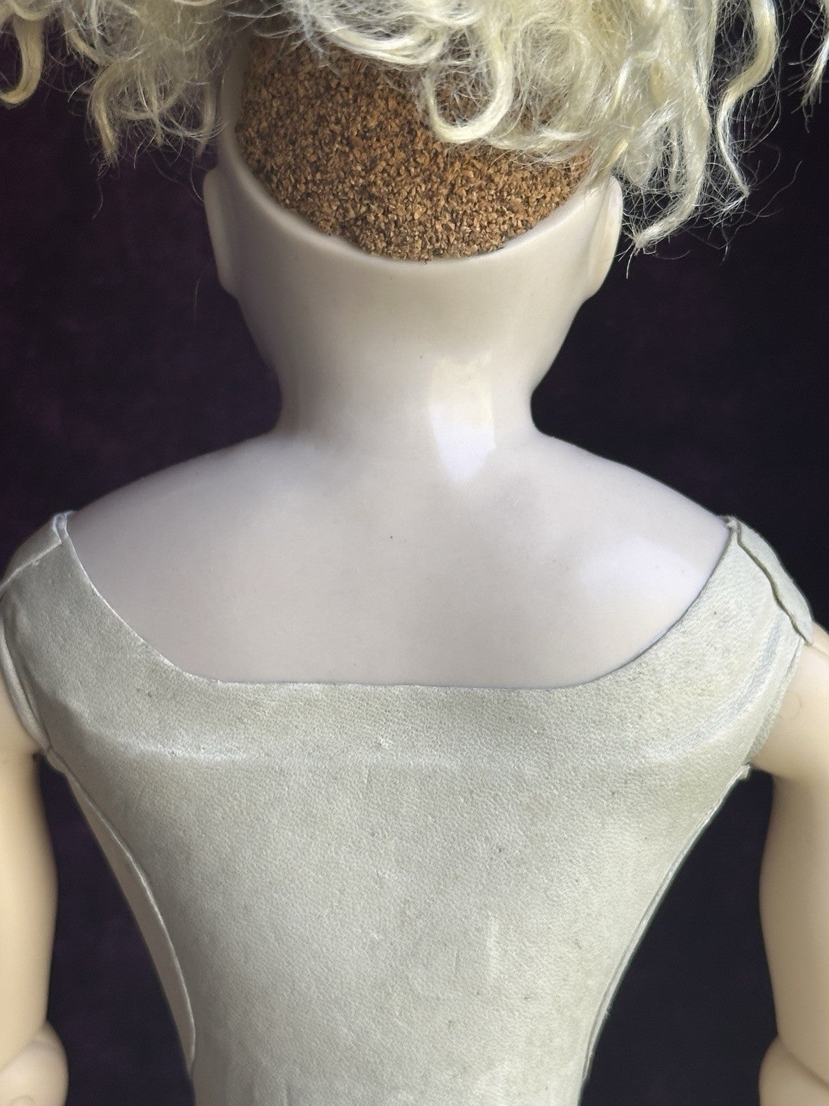 Collectible Porcelain Reproduction of Antique French Huret China Fashion Doll