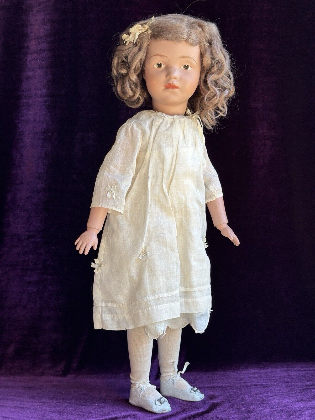 Rare Antique Original 22” Schoenhut Doll Original in Box No Damage No Repaint