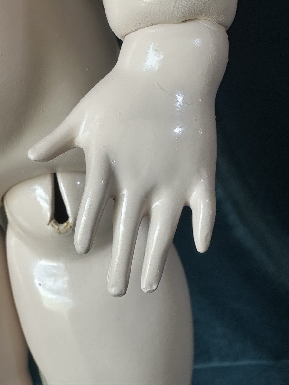 Vintage Artist Reproduction of Antique French Bru Jne 20” Doll Porcelain Head