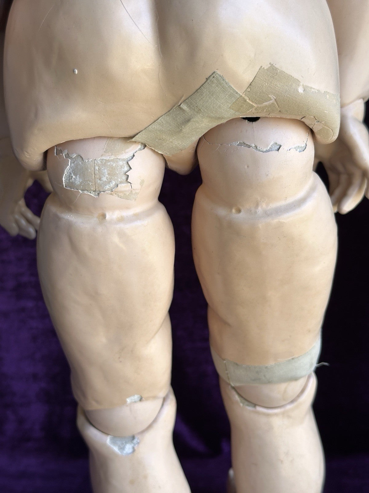 Vintage German Lifesize 31” Schutz-Marke 60 Celluloid Head Composition Body Doll