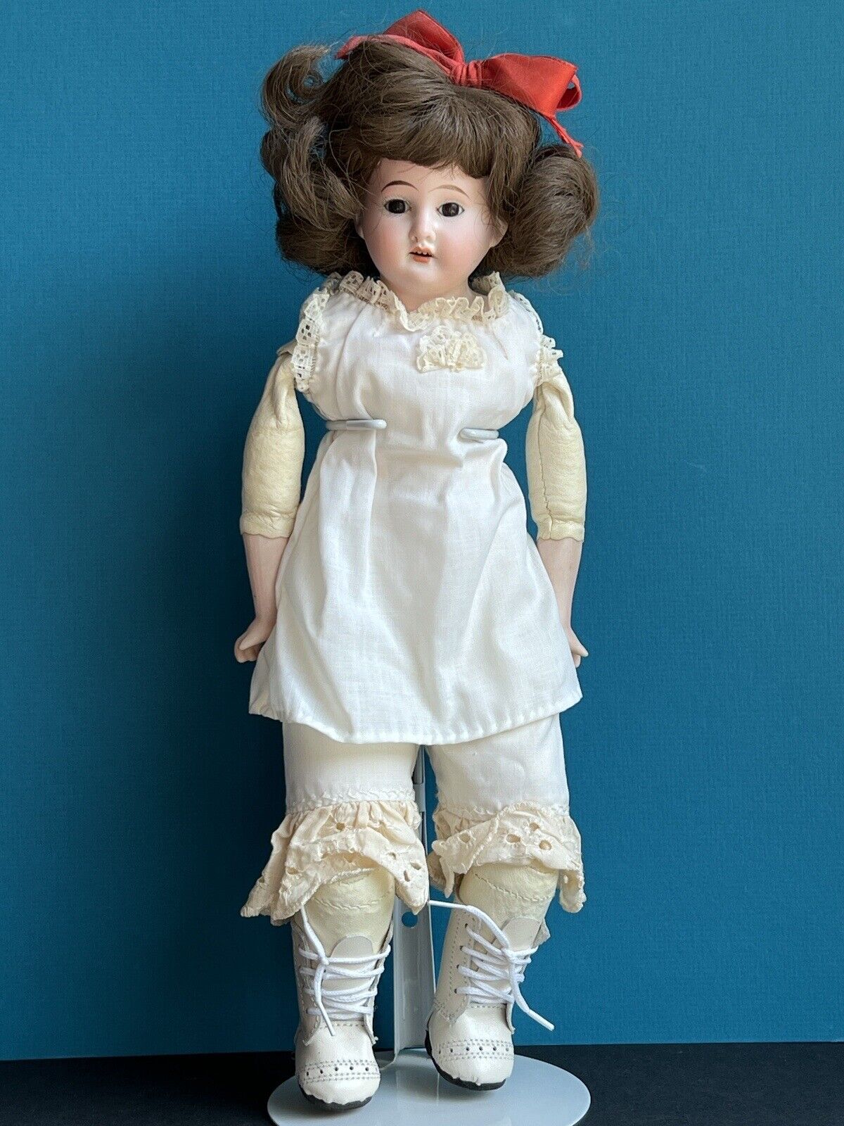Antique German 13” Cuno & Otto Dressel COD 93-A DEP Bisque Shoulder Head Doll