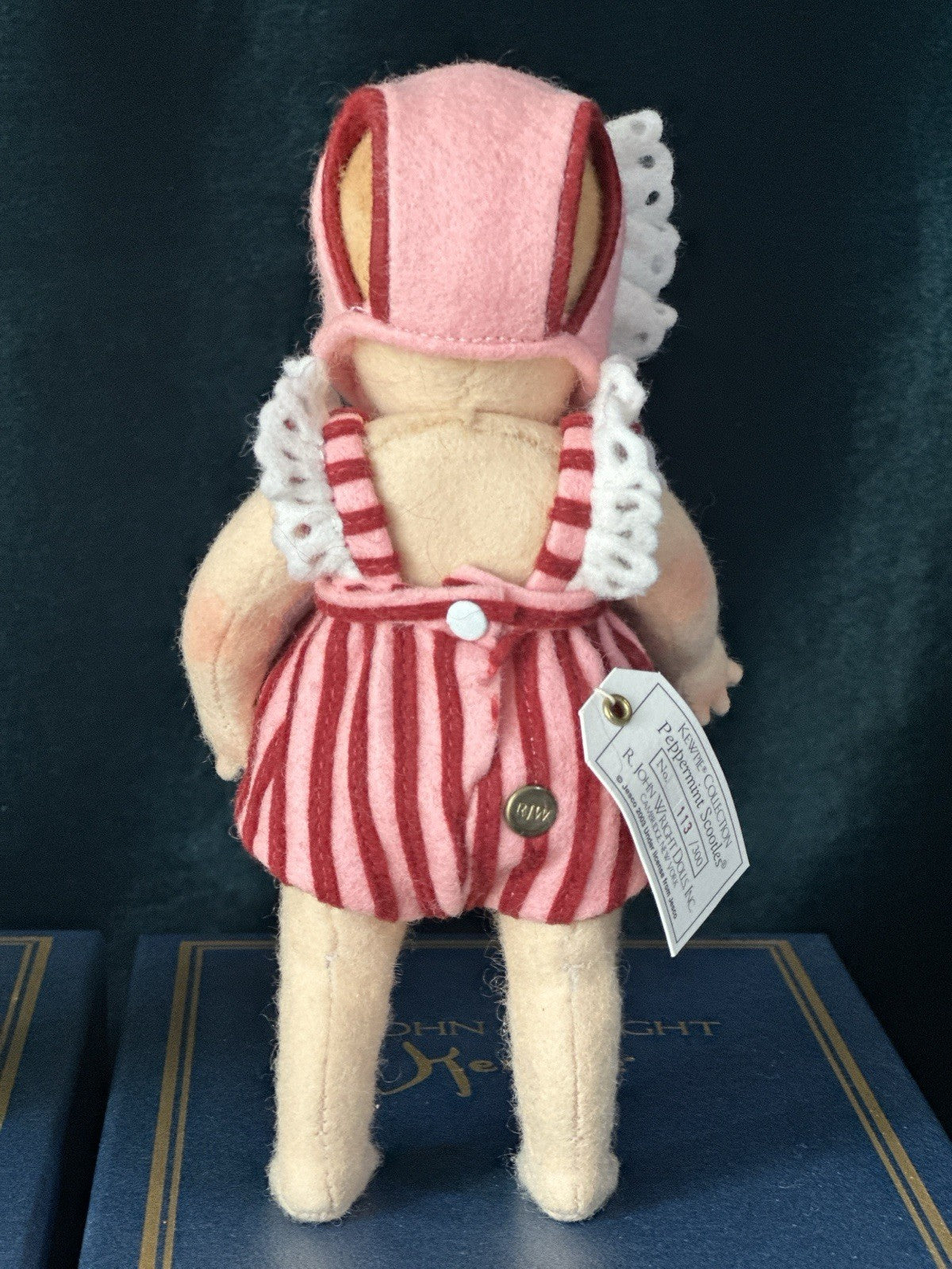 Lot Of 2 John R. Wright Peppermint Pal And Scootles 6” Felt Dolls LE 300