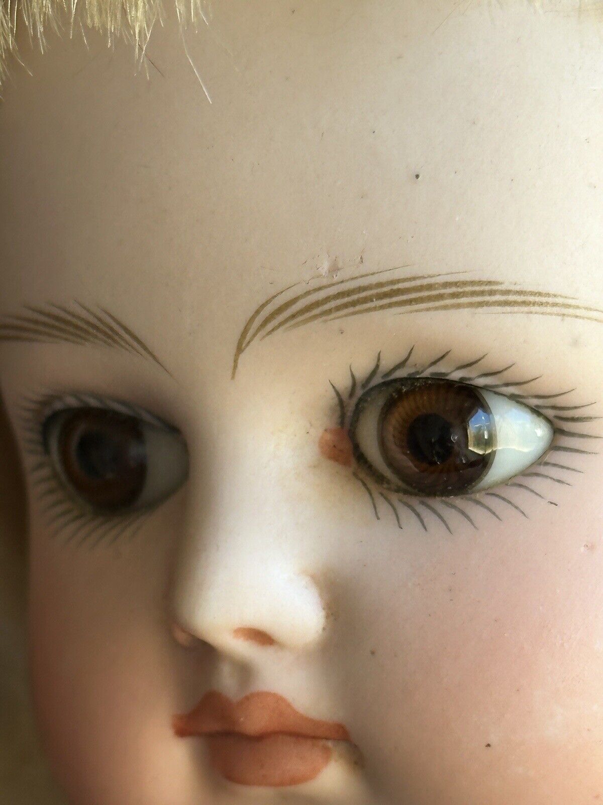Antique German 14” Early Kestner Closed Mouth Bisque Shoulder Head Doll