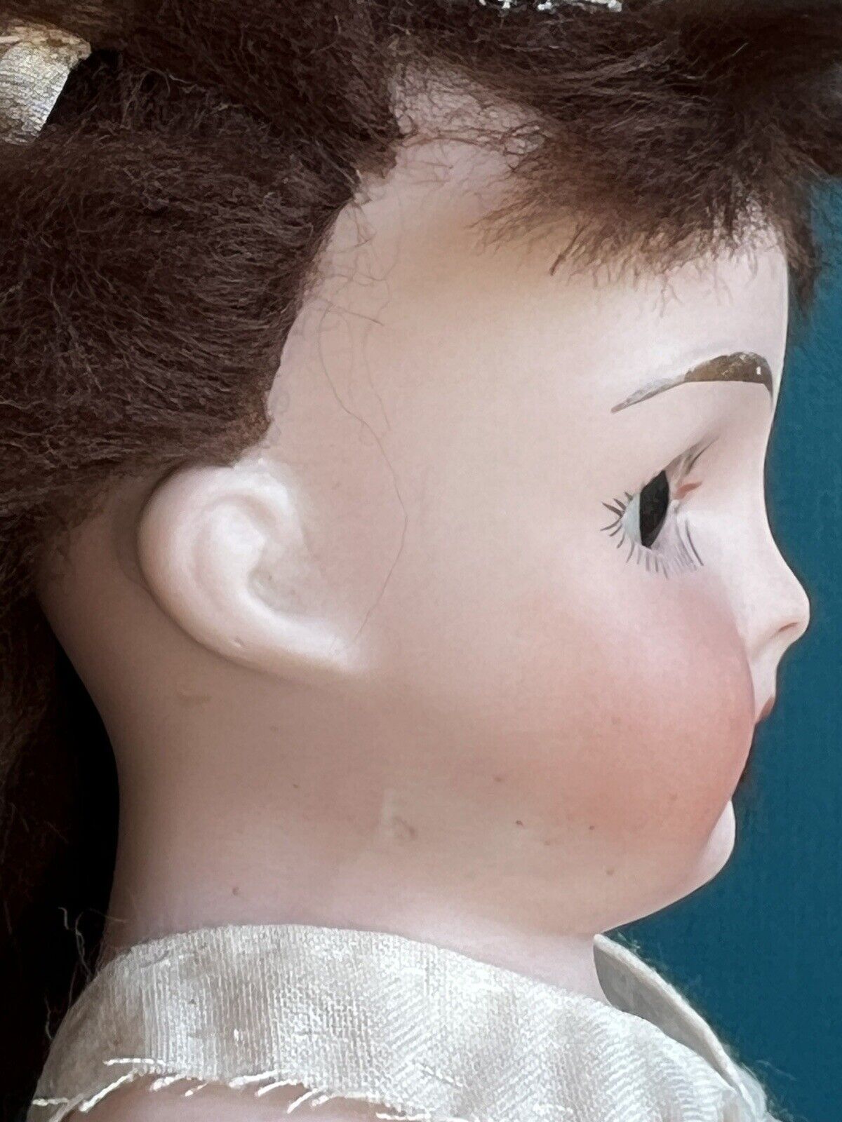 Antique German 12” Armand Marseille Darling Bisque Shoulder Head Doll