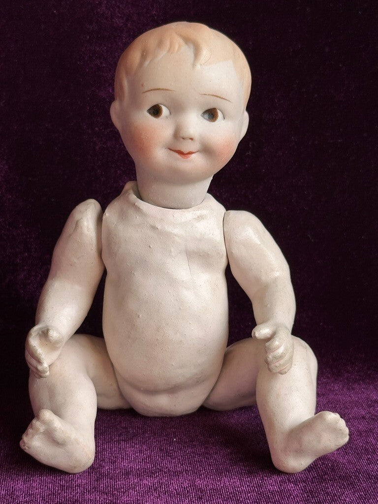 Antique Nippon 7" Bisque Head Composition Body Character Baby Doll