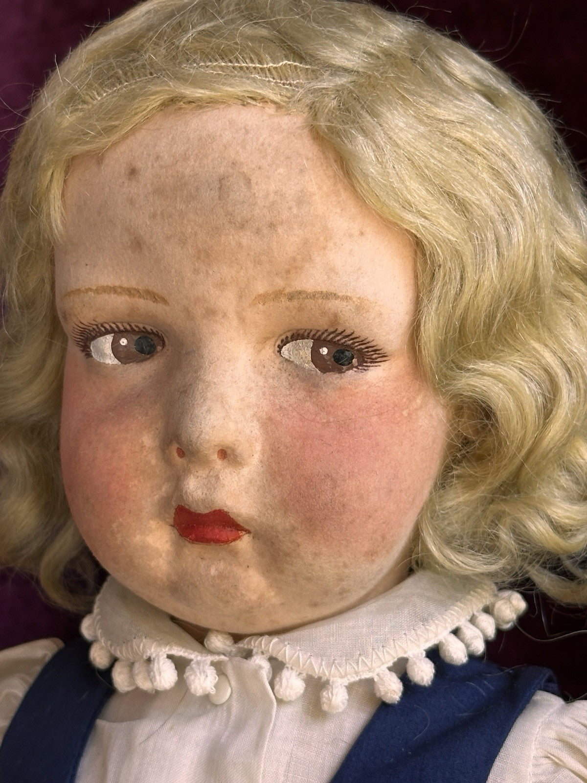Large Vintage Italian 22” Lenci 300 Series Felt Doll