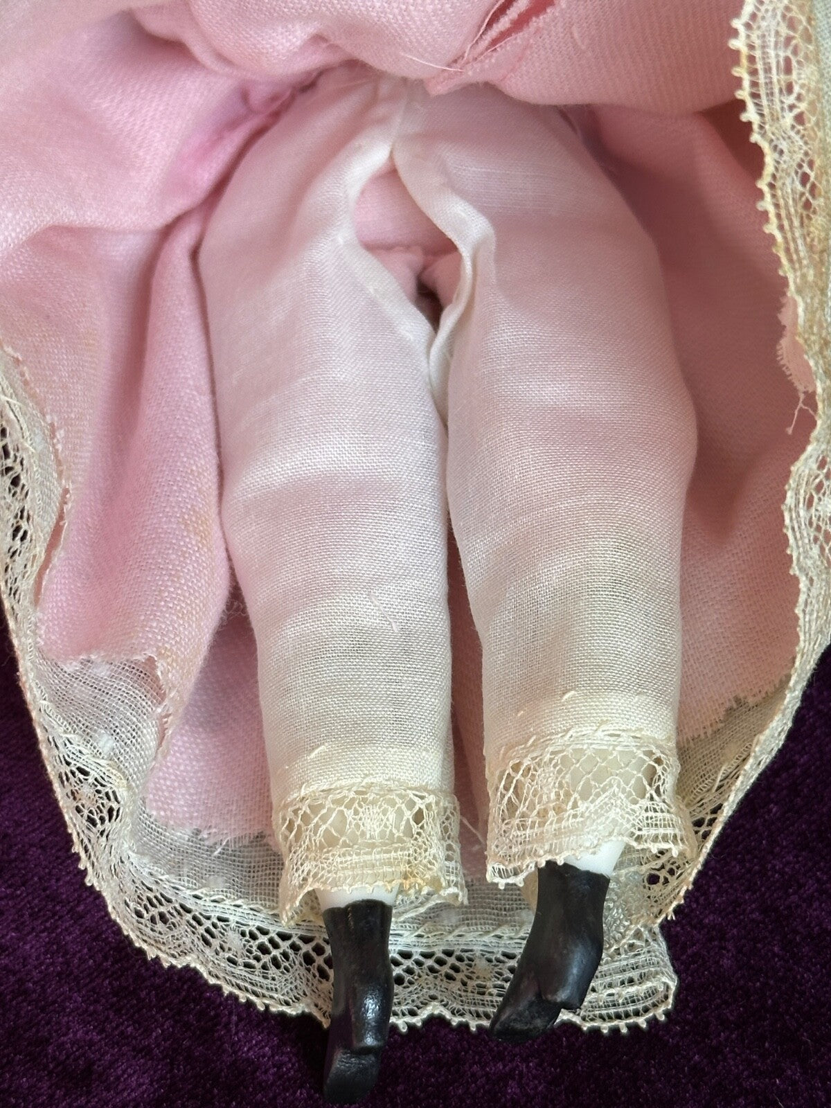 Vintage 8.25” Miniature Reproduction of Antique German Hertwig Parian Doll