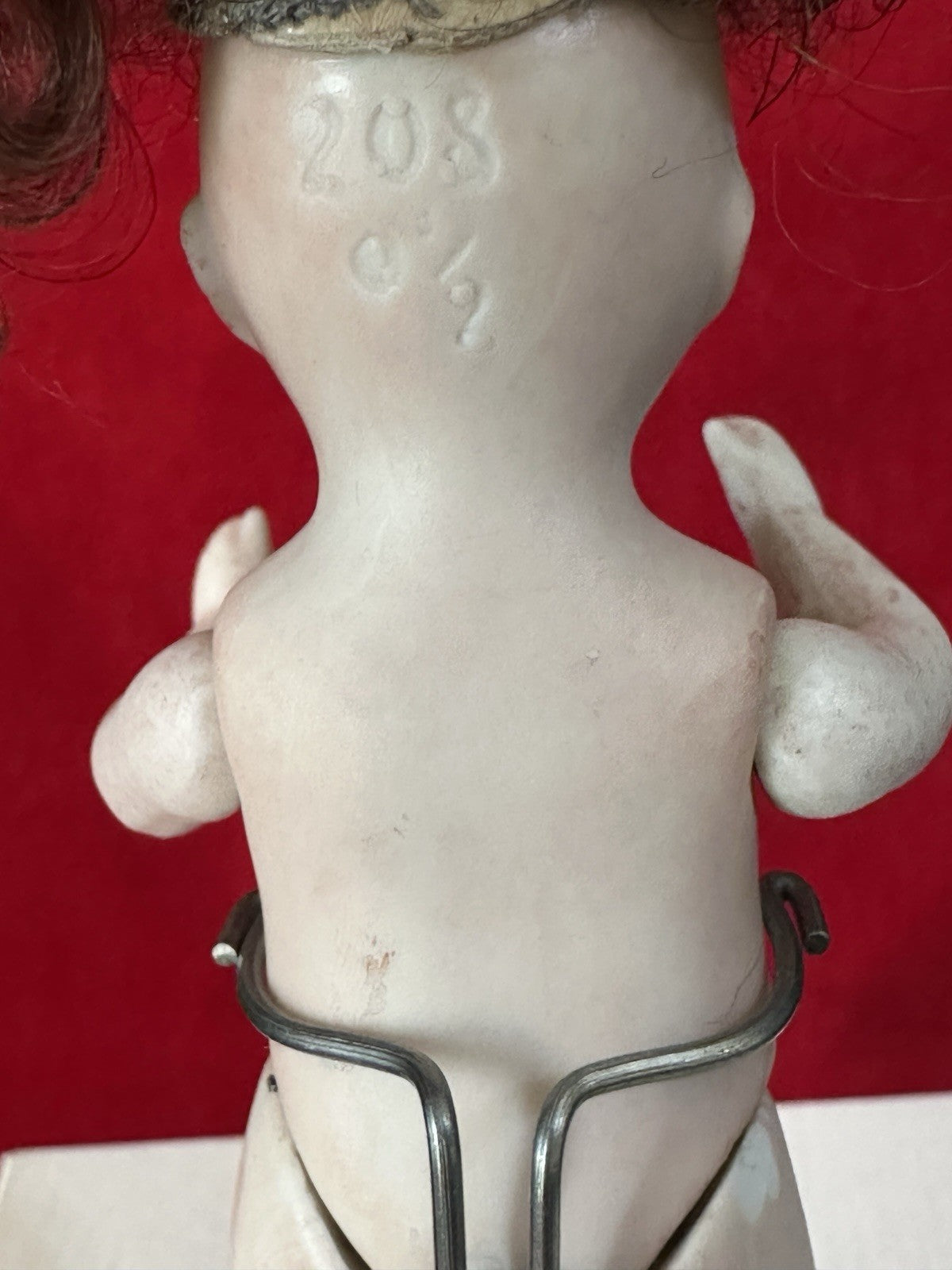 Antique German Kestner (?) 4 1/2” All Bisque Mignonette Doll Mold 208