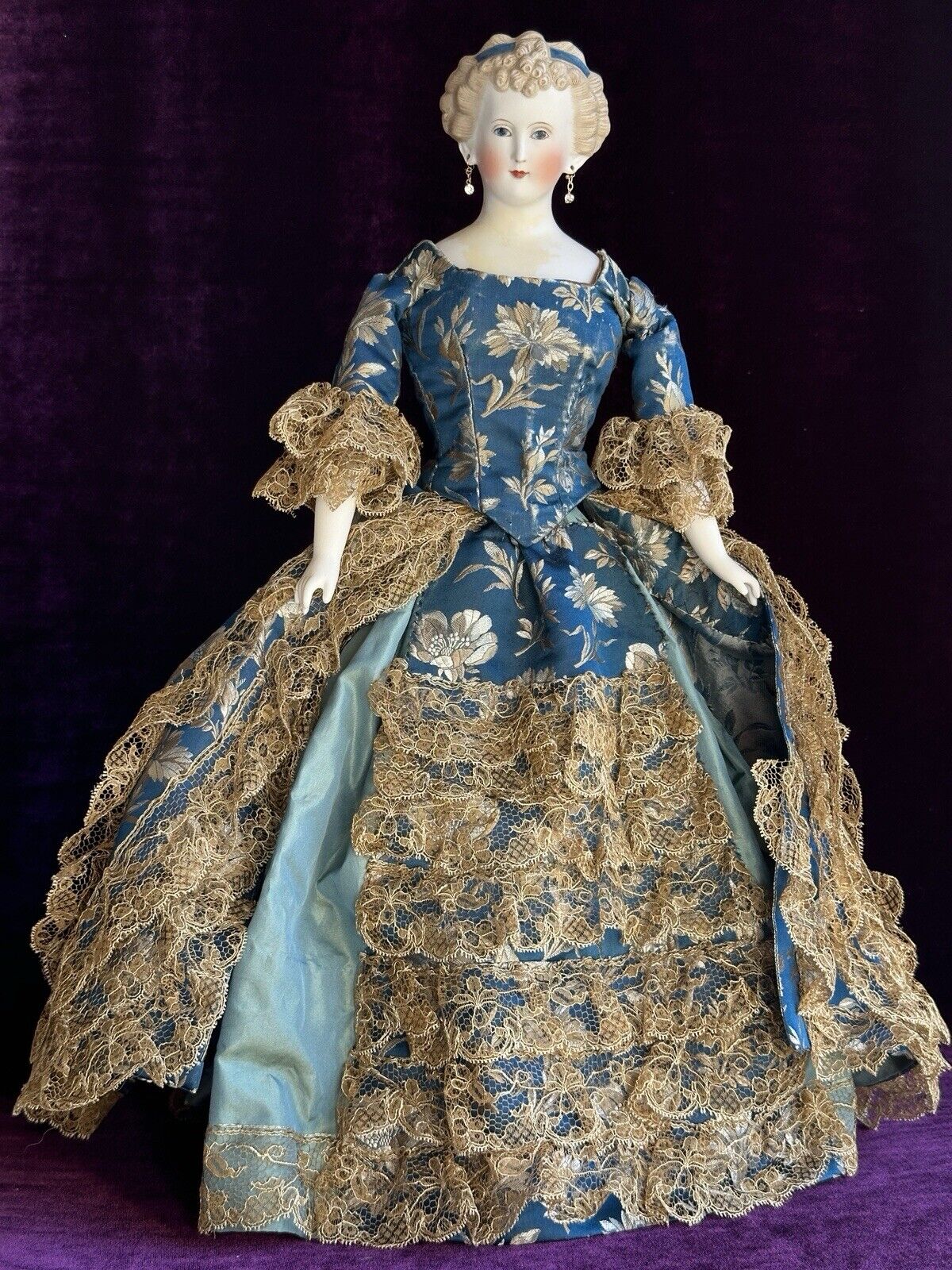 Antique German 18” Countess Dagmar Parian China Head Doll