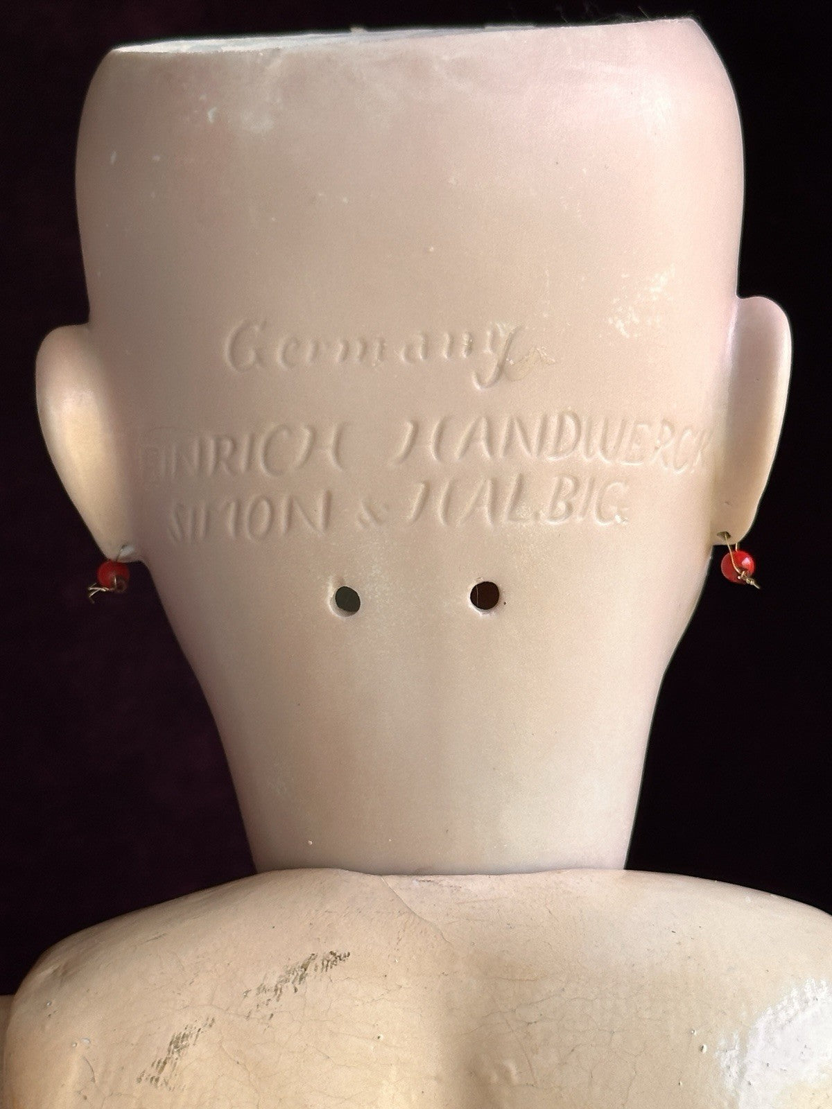 Large Antique German 29” Simon Halbig Heinrich Handwerck Bisque Head Doll