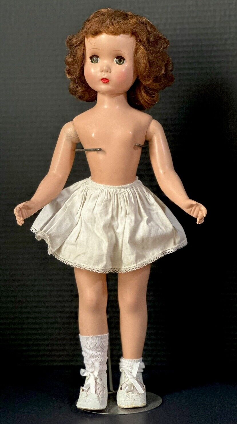 Vintage Madame Alexander Maggie Face Hard Plastic 20” Walker Doll
