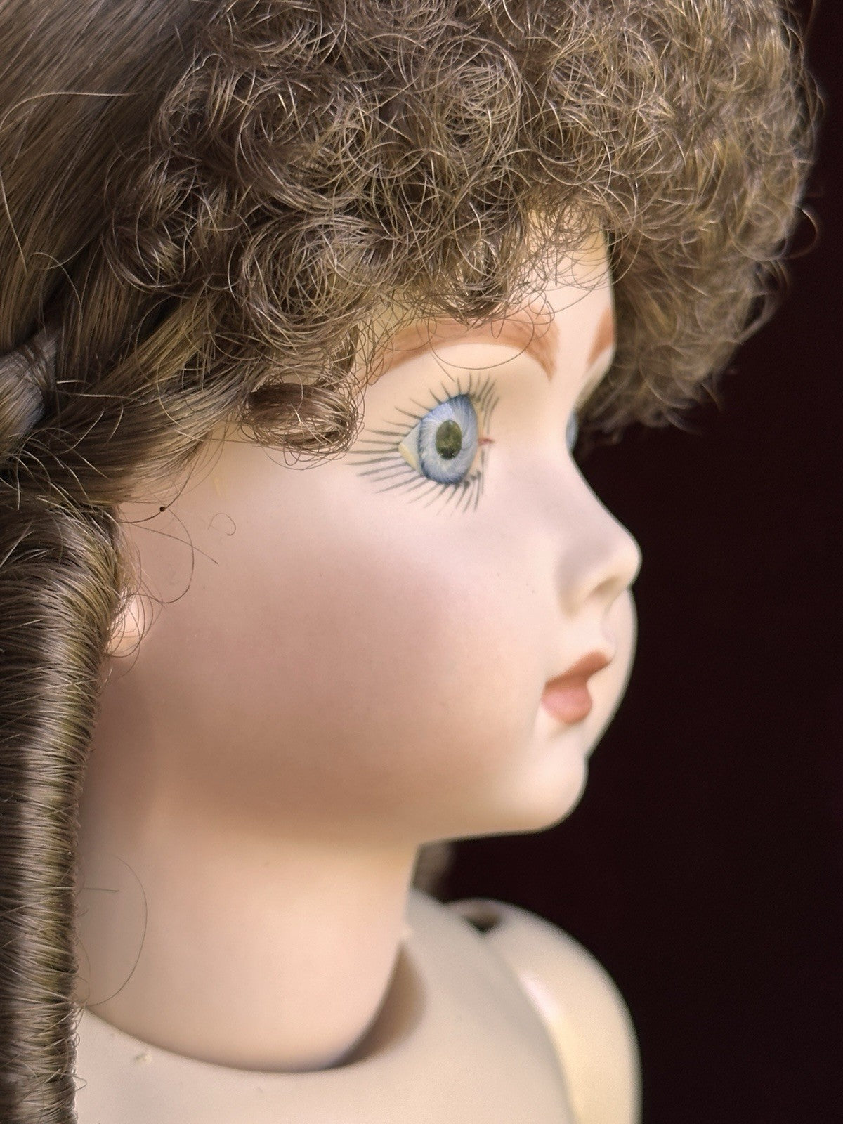 Porcelain Composition 18” Reproduction of Antique French Andre Thuillier Doll