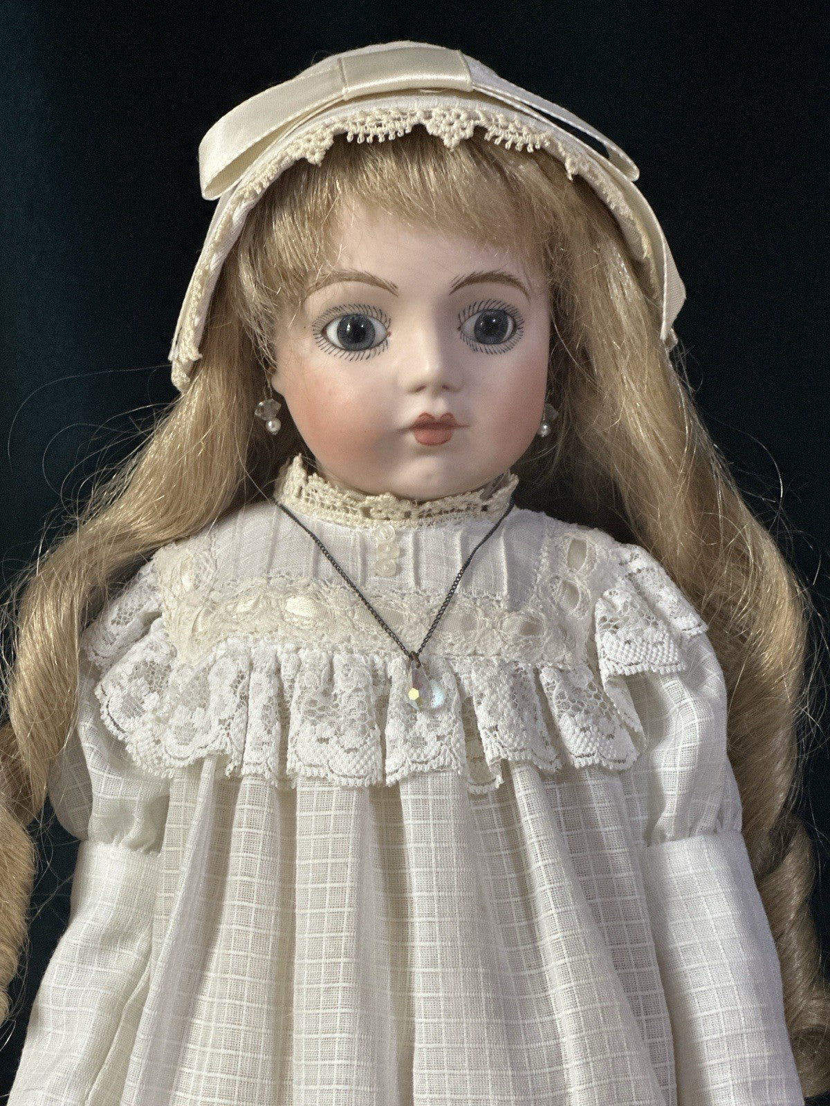 Vintage Reproduction of Antique French Bru Jne 15” Doll Porcelain Head