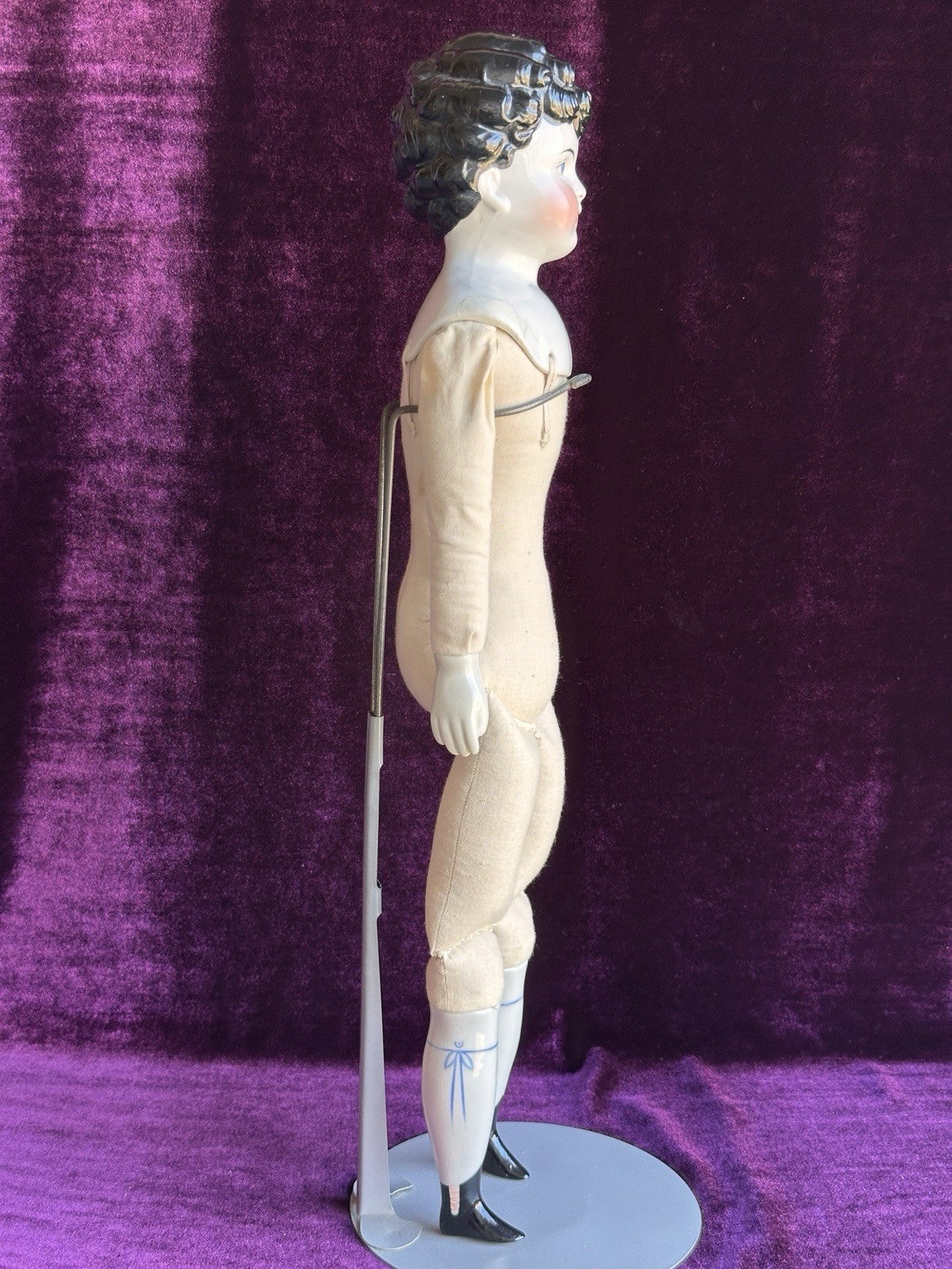 Rare Antique German Alt, Beck & Gottschalck 1214 China Shoulder Head Boy Doll