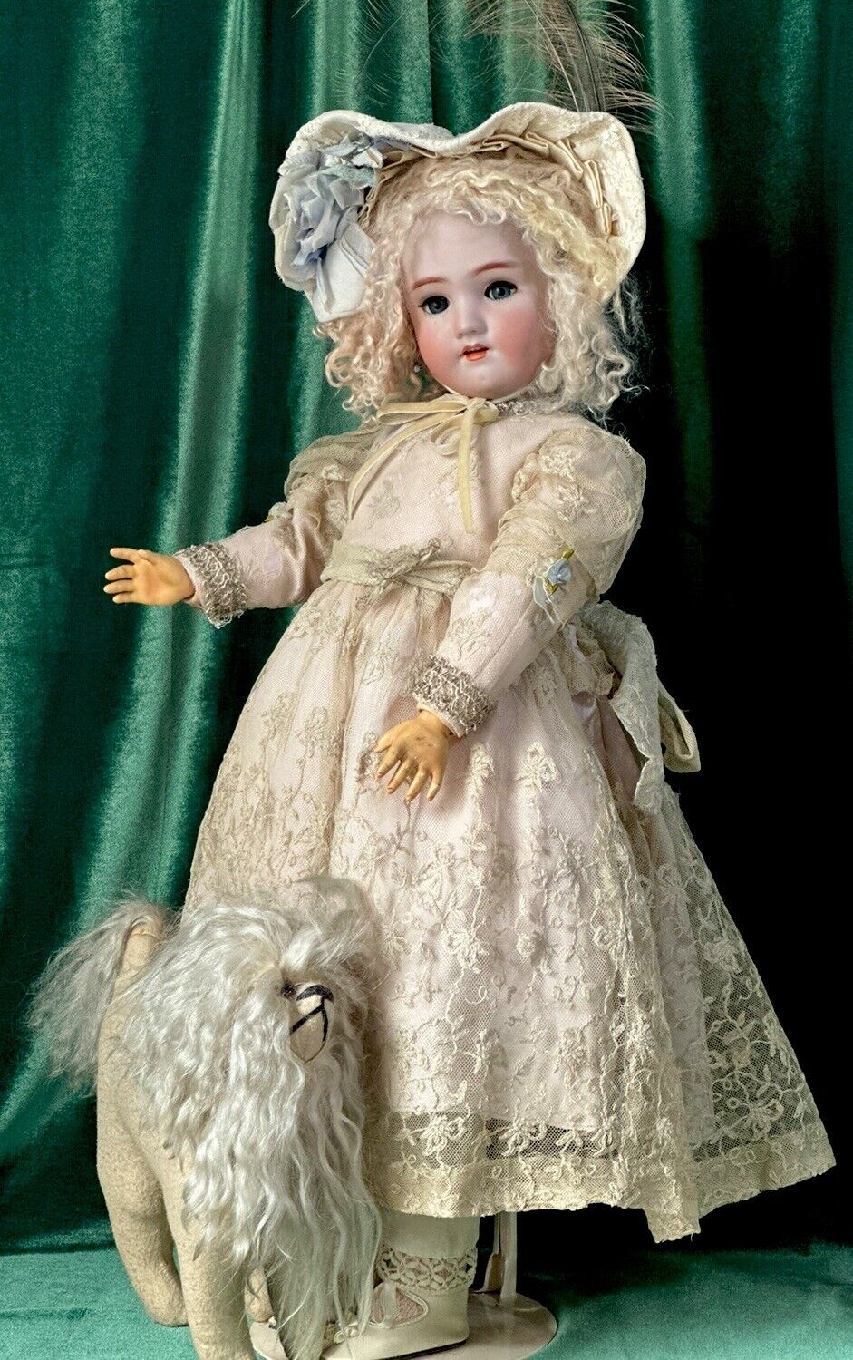 Antique German Simon Halbig Handwerck Bisque Head Composition Body 26” Doll