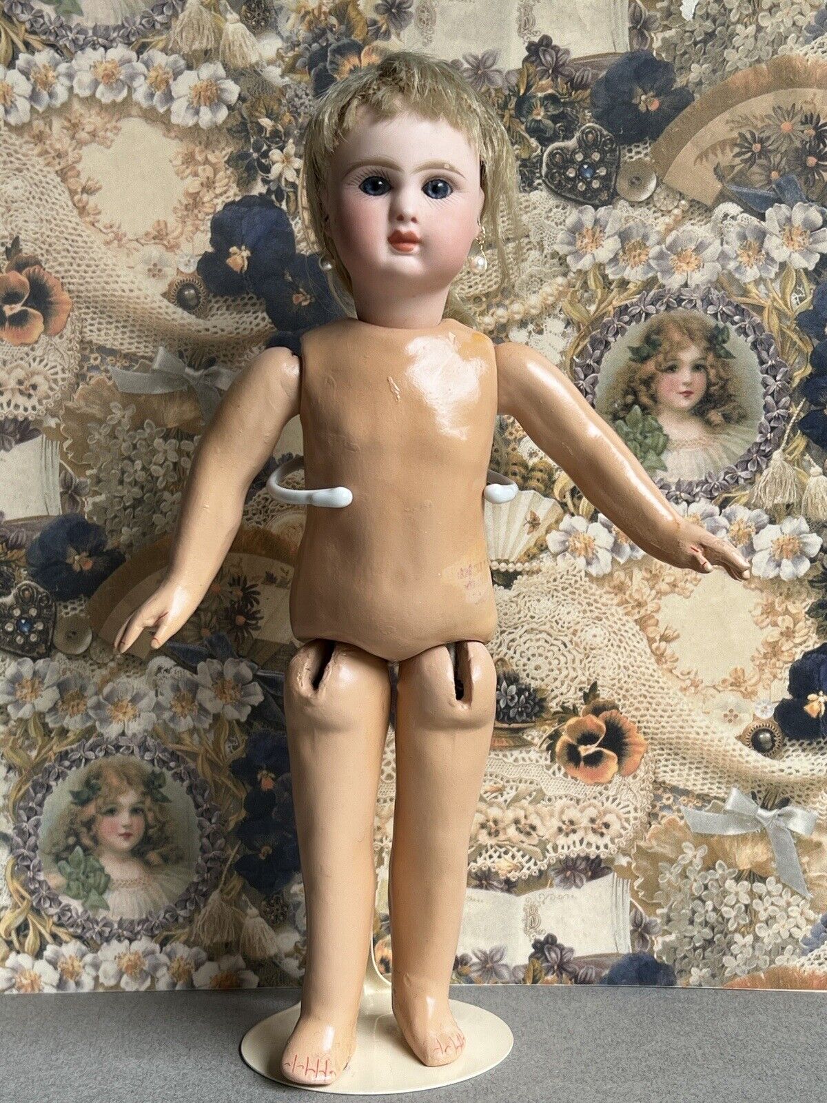 Antique French 10” Jules Steiner Bebe Le Parisien A 2 Bisque Head Doll