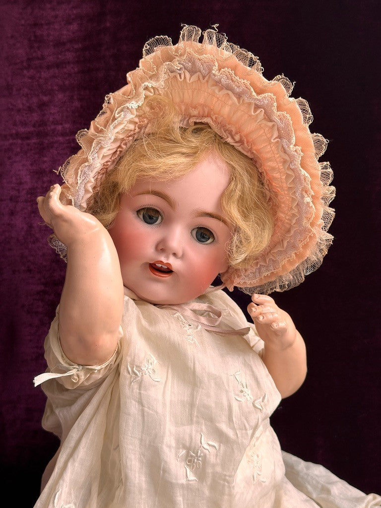 Large 21” Antique German JDK Kestner 257 Bisque Head Baby Doll Composition Body