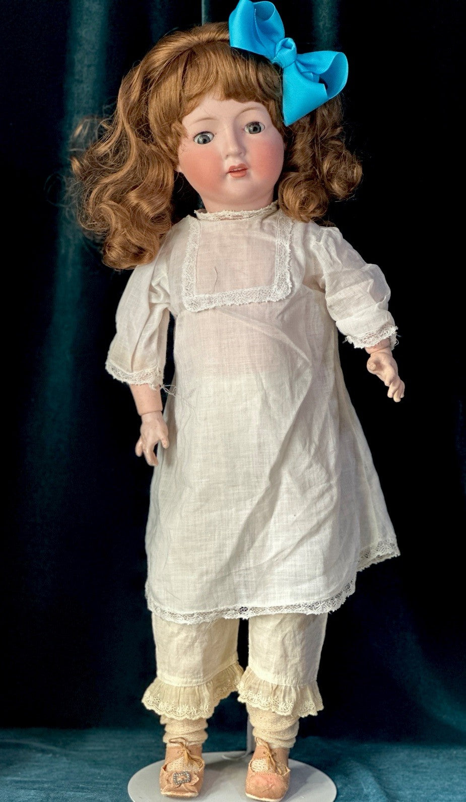 Antique German 24” Gebrüder Ohlhaver Revalo Bisque Head Doll