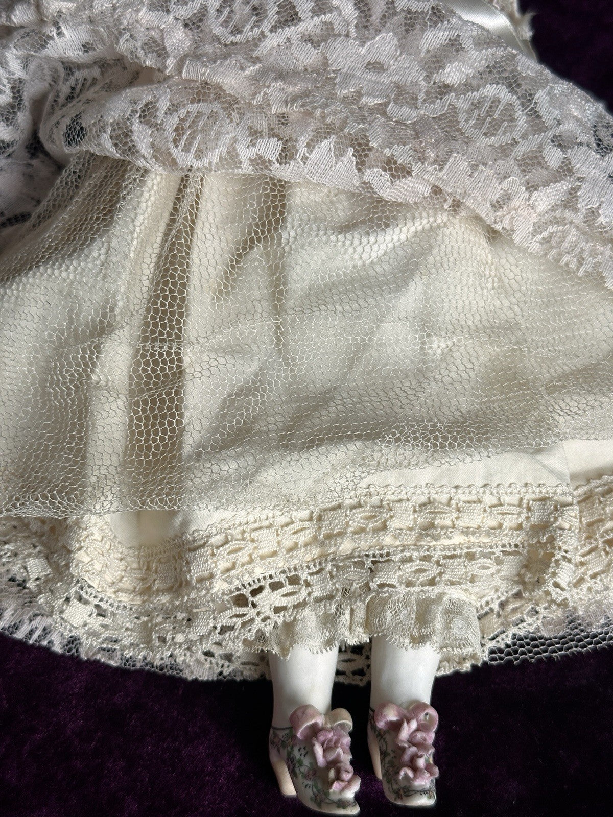Vintage Porcelain 15” Parian Style Victorian Doll