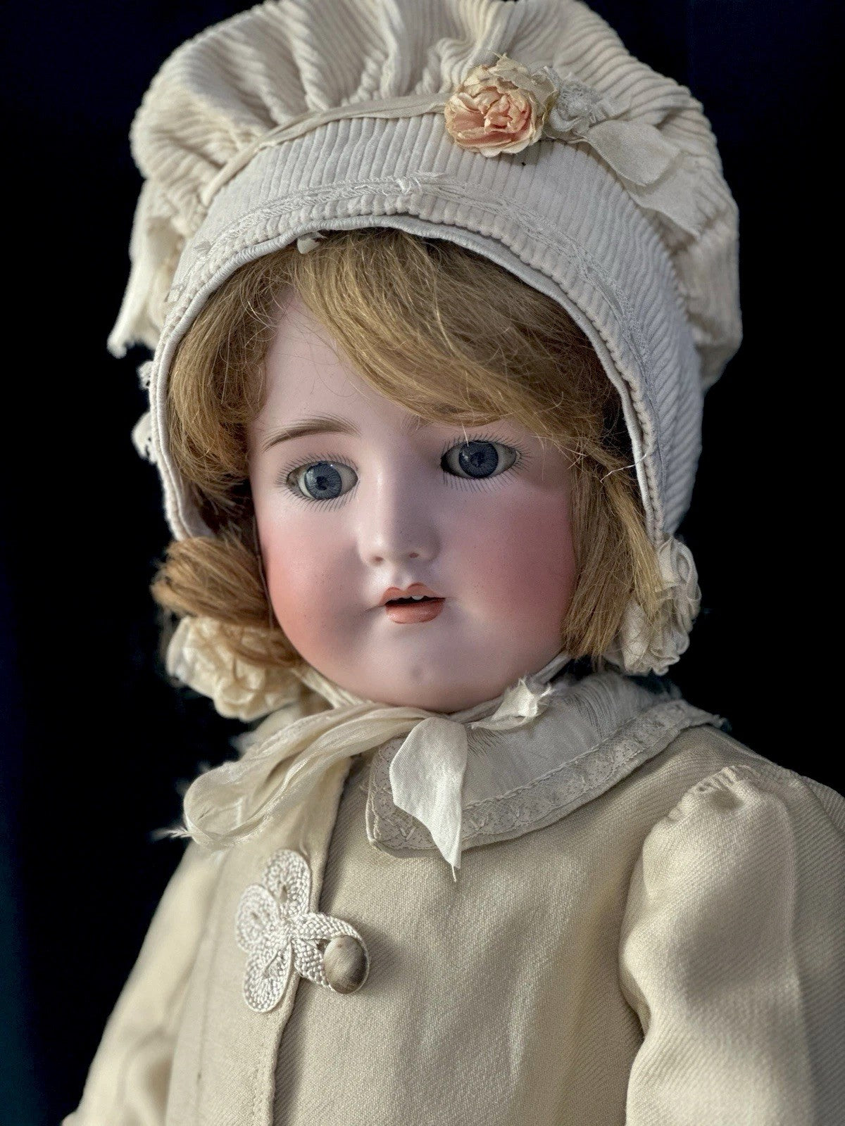 Antique German Handwerck Simon Halbig 28” Doll Bisque Head Composition Body